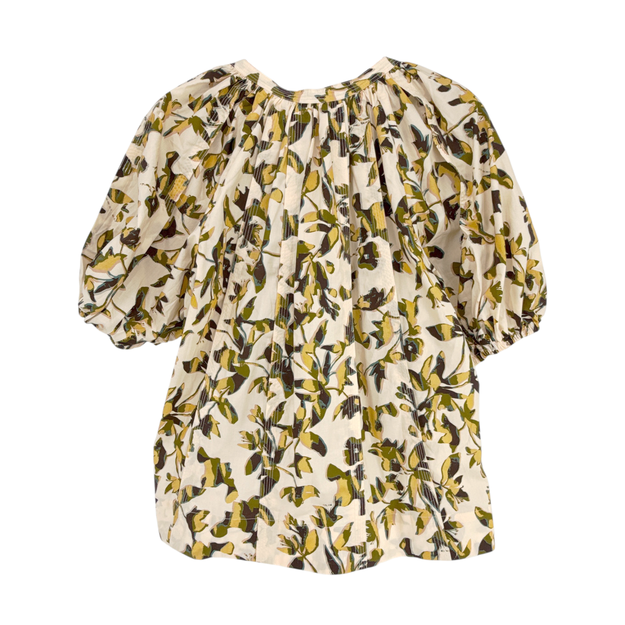 ULLA JOHNSON Loli Short Sleeve Blouse in Lucent 2|S