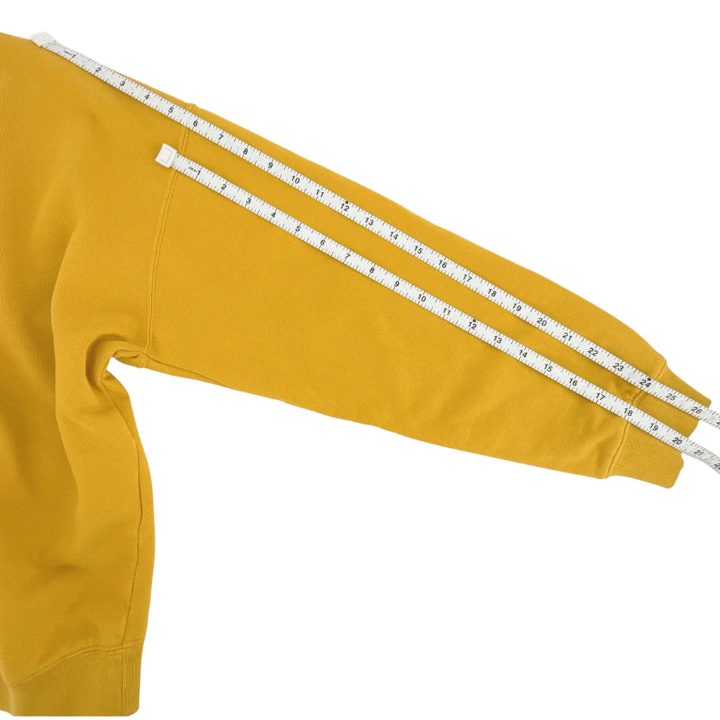 LA DOUBLEJ Off Court Sweatshirt "Raise Your Vibration Nation" in Dark Mustard S - flyKAMP