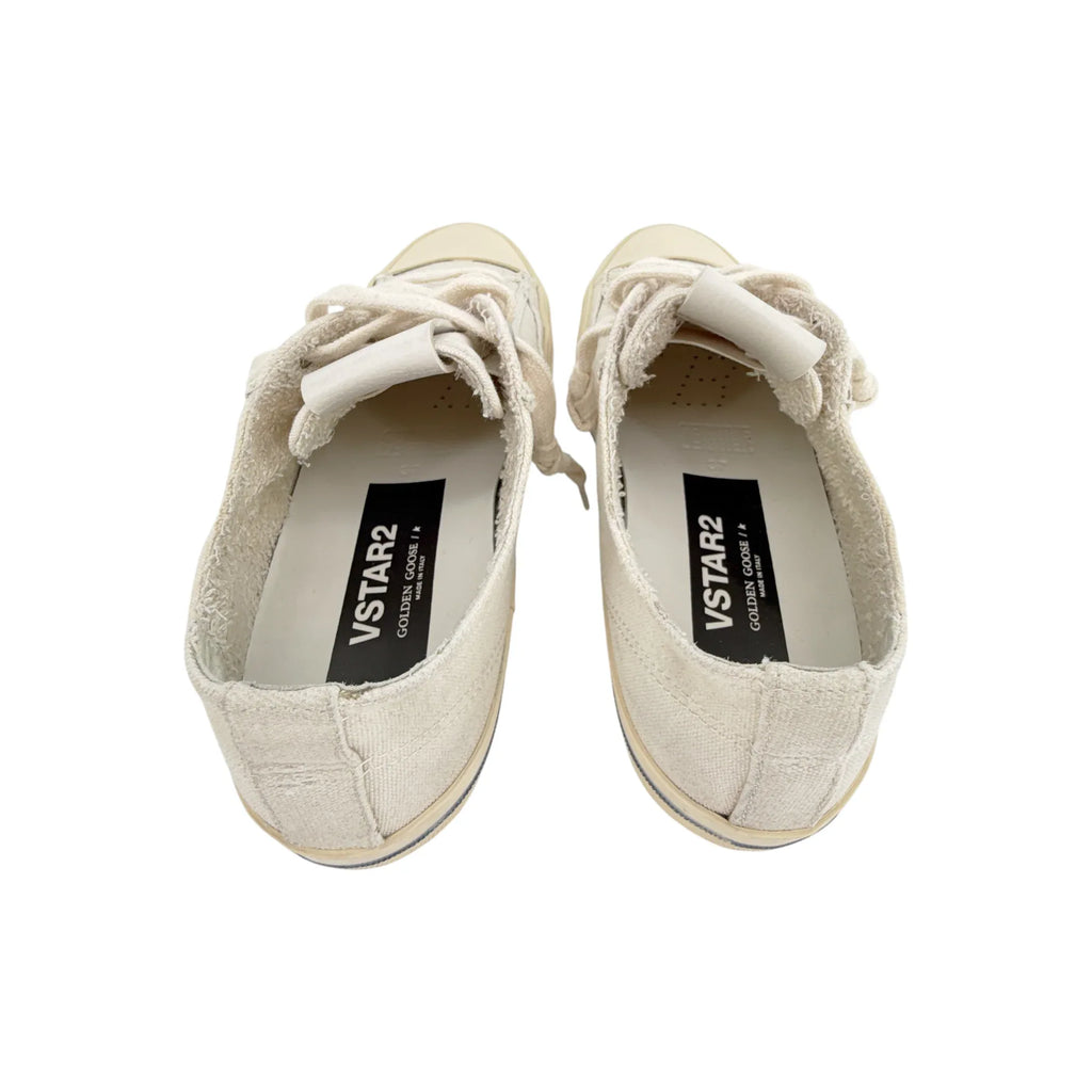 GOLDEN GOOSE V-Star Canvas with Silver Glitter Star 37 - flyKAMP