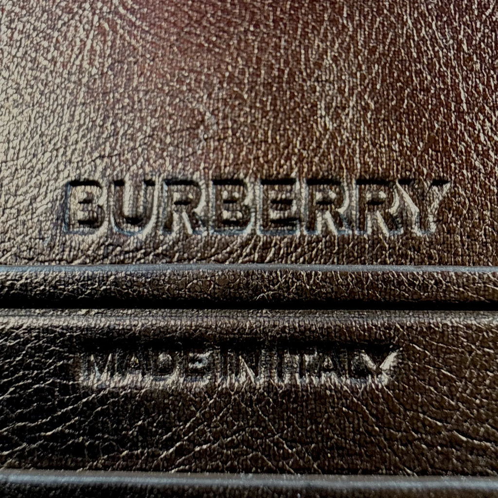BURBERRY Small Metallic Leather Olympia Shoulder Bag in Bronze - flyKAMP