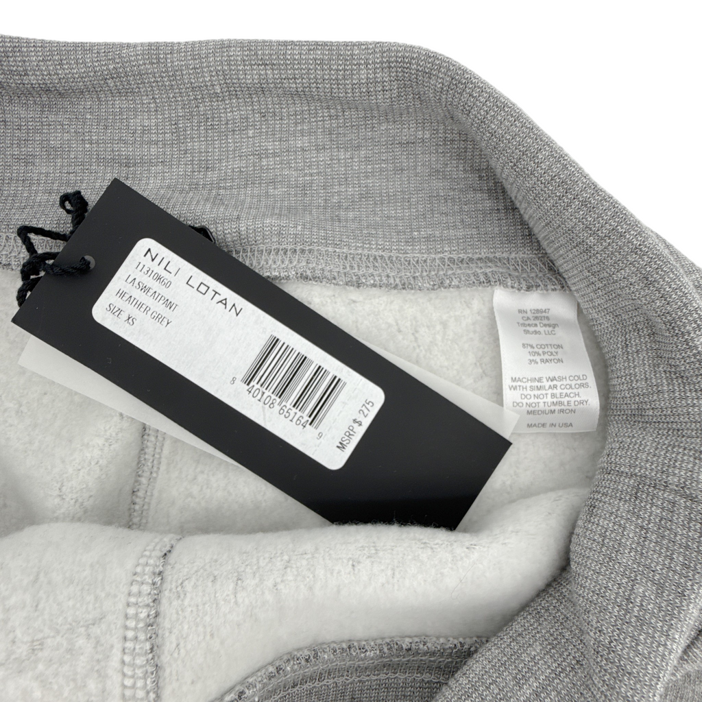 NILI LOTAN LA Sweatpant in Heather Grey XS Nili Lotan