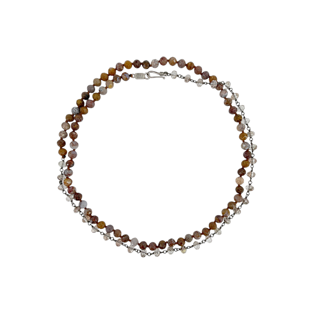 CHAN LUU || Pietersite Layering Necklace Chan Luu
