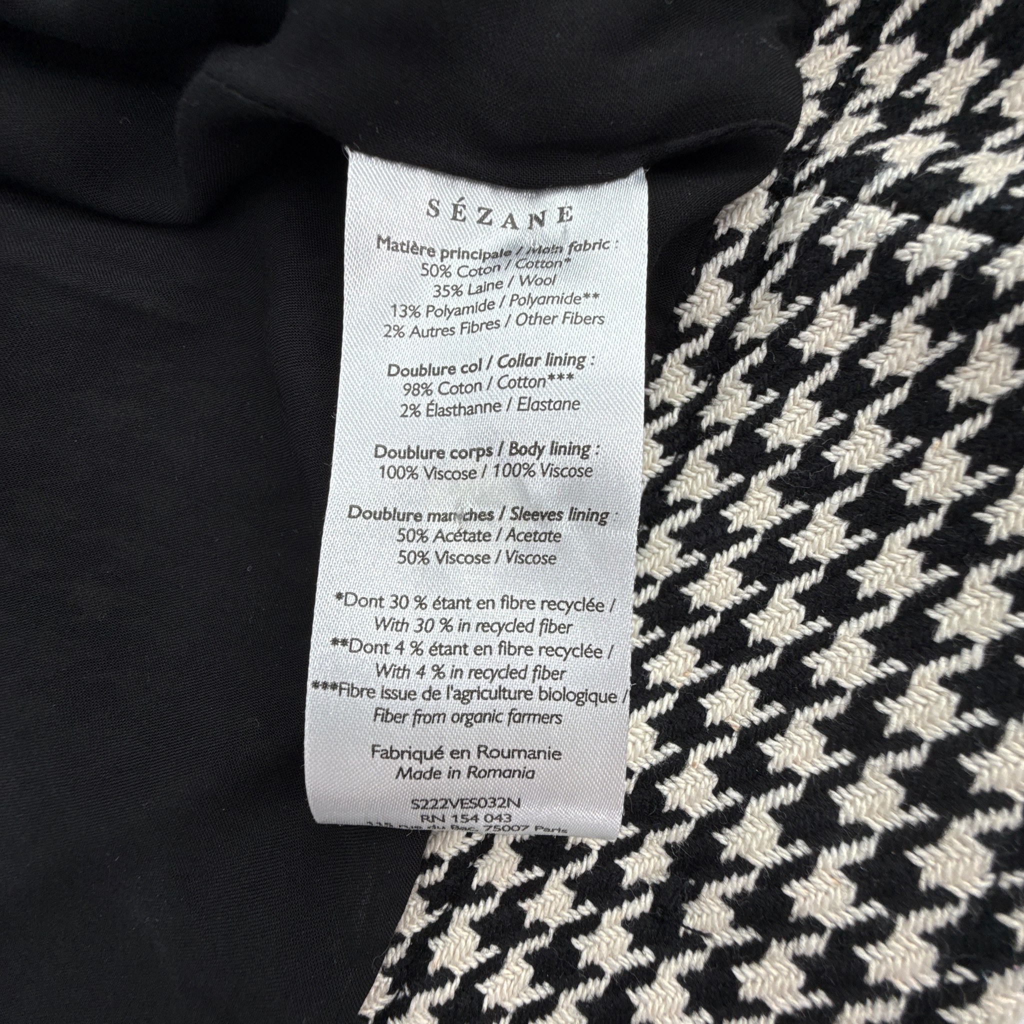 SEZANE Erwann Jacket S Sézane