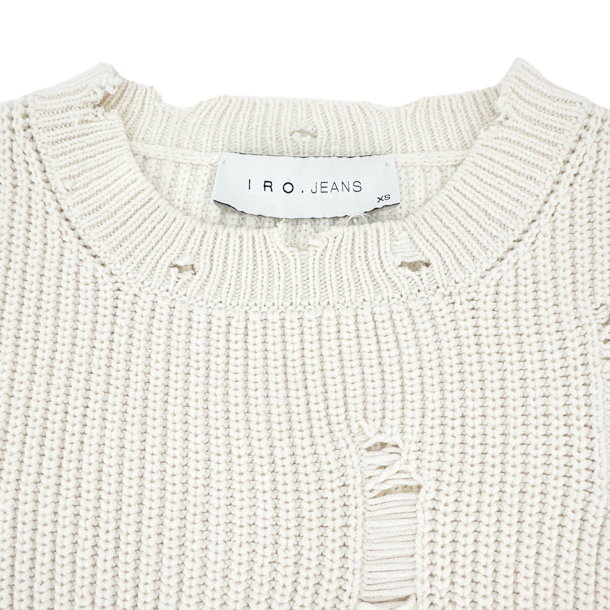 IRO Polxa Distressed Ribbed Sweater XS IRO