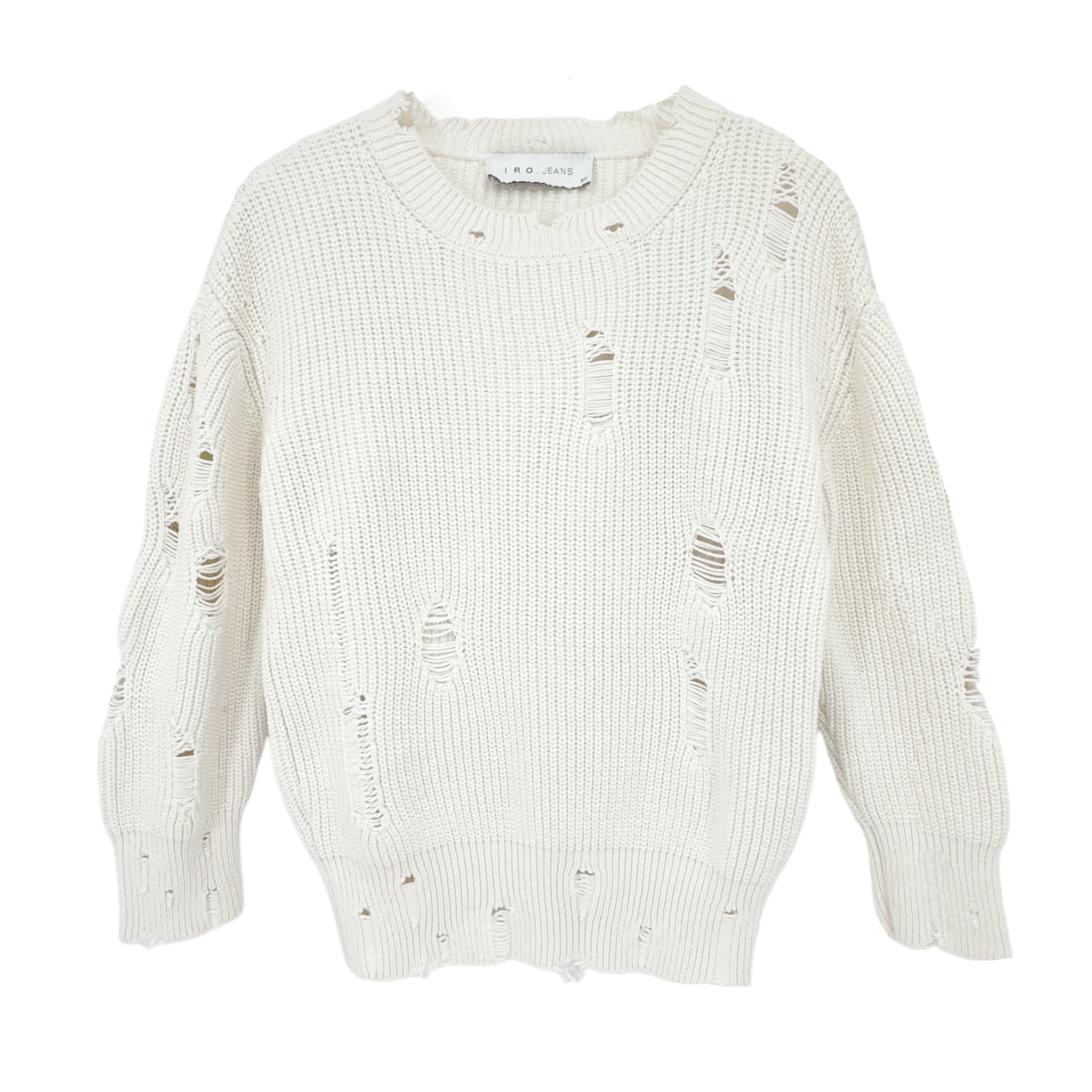 IRO Polxa Distressed Ribbed Sweater XS IRO