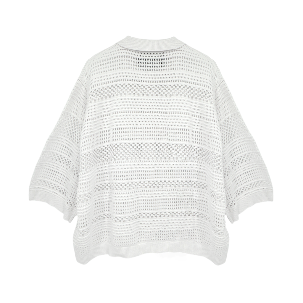 I LOVE MR. MITTENS Thilda Crochet Polo XS/S I Love Mr. Mittens