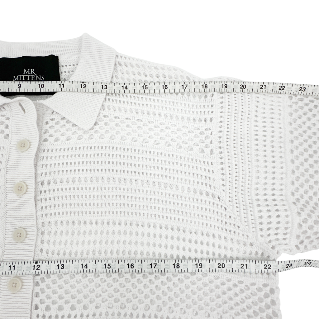 I LOVE MR. MITTENS Thilda Crochet Polo XS/S I Love Mr. Mittens