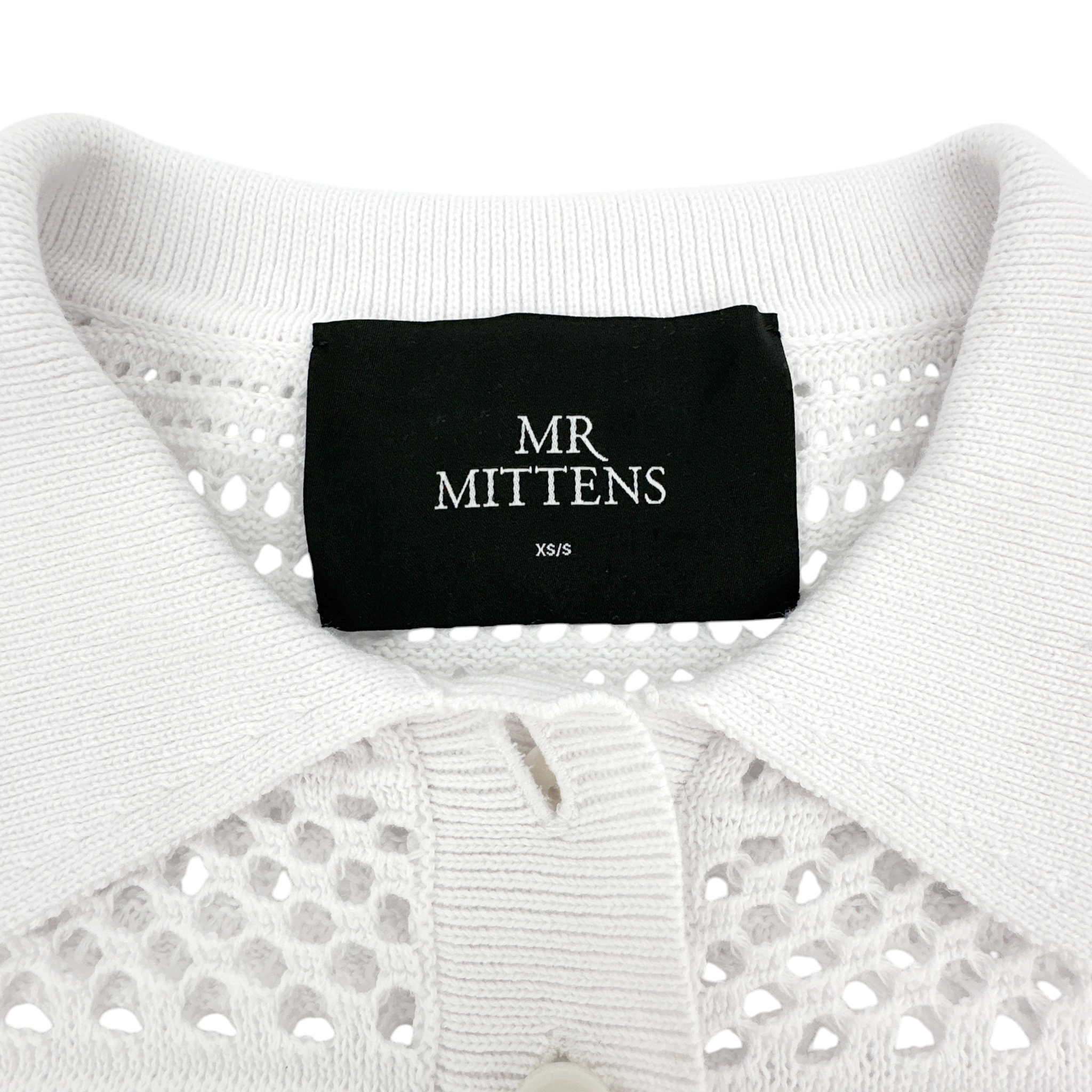 I LOVE MR. MITTENS Thilda Crochet Polo XS/S I Love Mr. Mittens