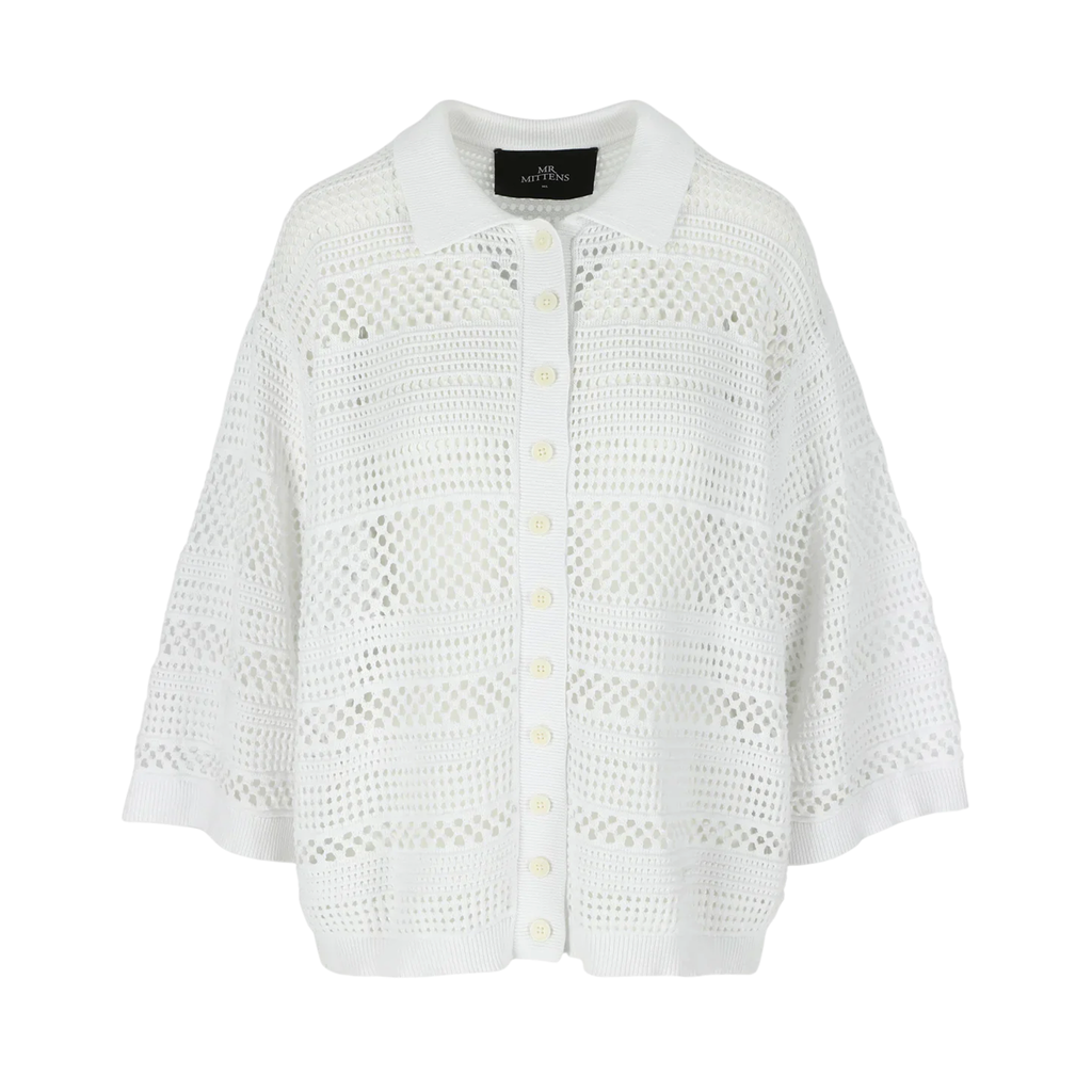 I LOVE MR. MITTENS Thilda Crochet Polo XS/S I Love Mr. Mittens