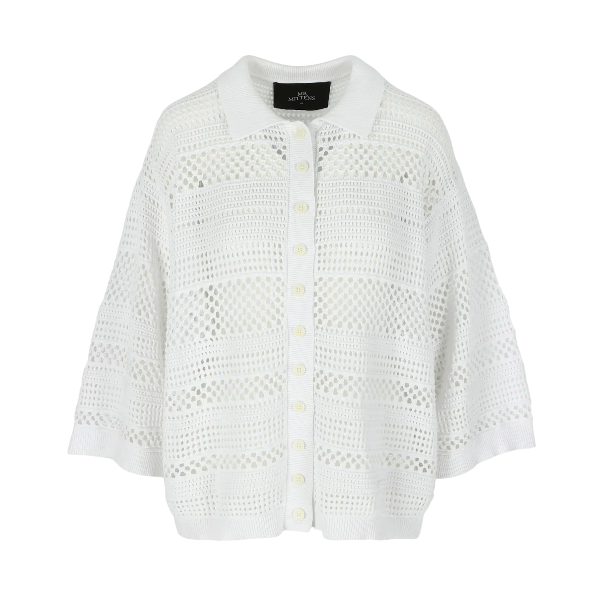 I LOVE MR. MITTENS Thilda Crochet Polo XS/S I Love Mr. Mittens