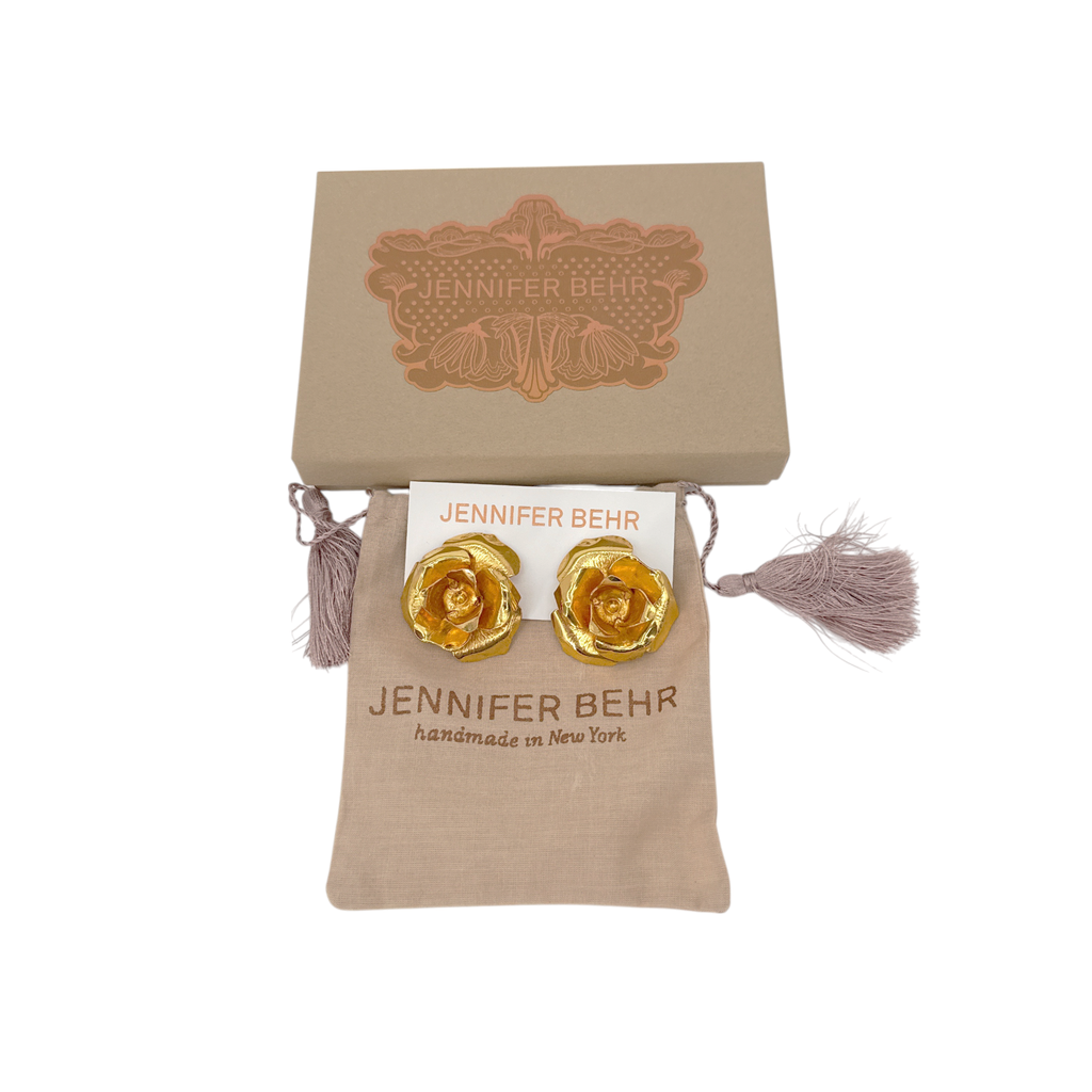 JENNIFER BEHR Tansy Earrings in Gold Jennifer Behr