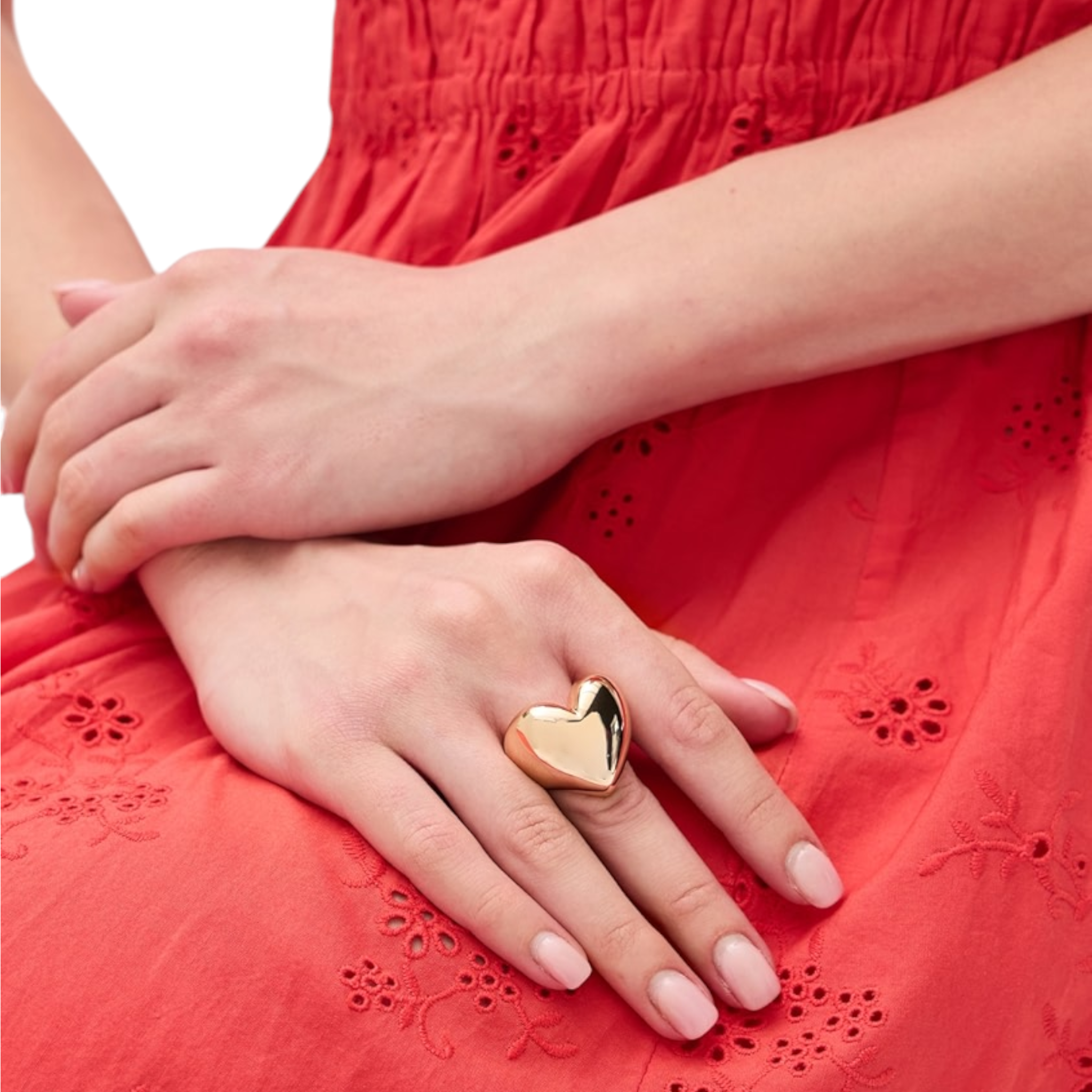 JENNIFER FISHER Puffy Heart Ring in Gold 7 Jennifer Fisher