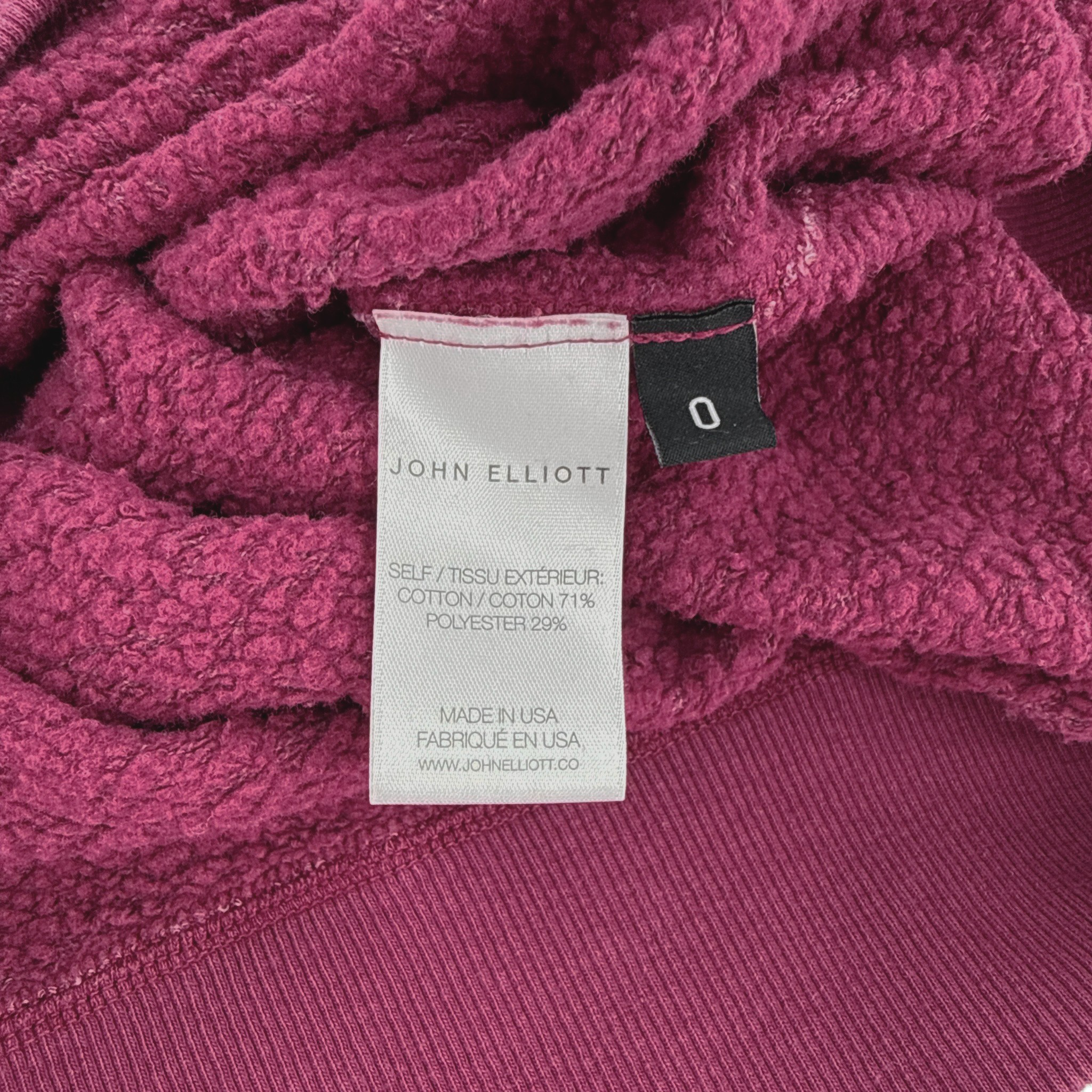JOHN ELLIOTT Vintage Fleece Crew Sweatshirt 0|XS John Elliott