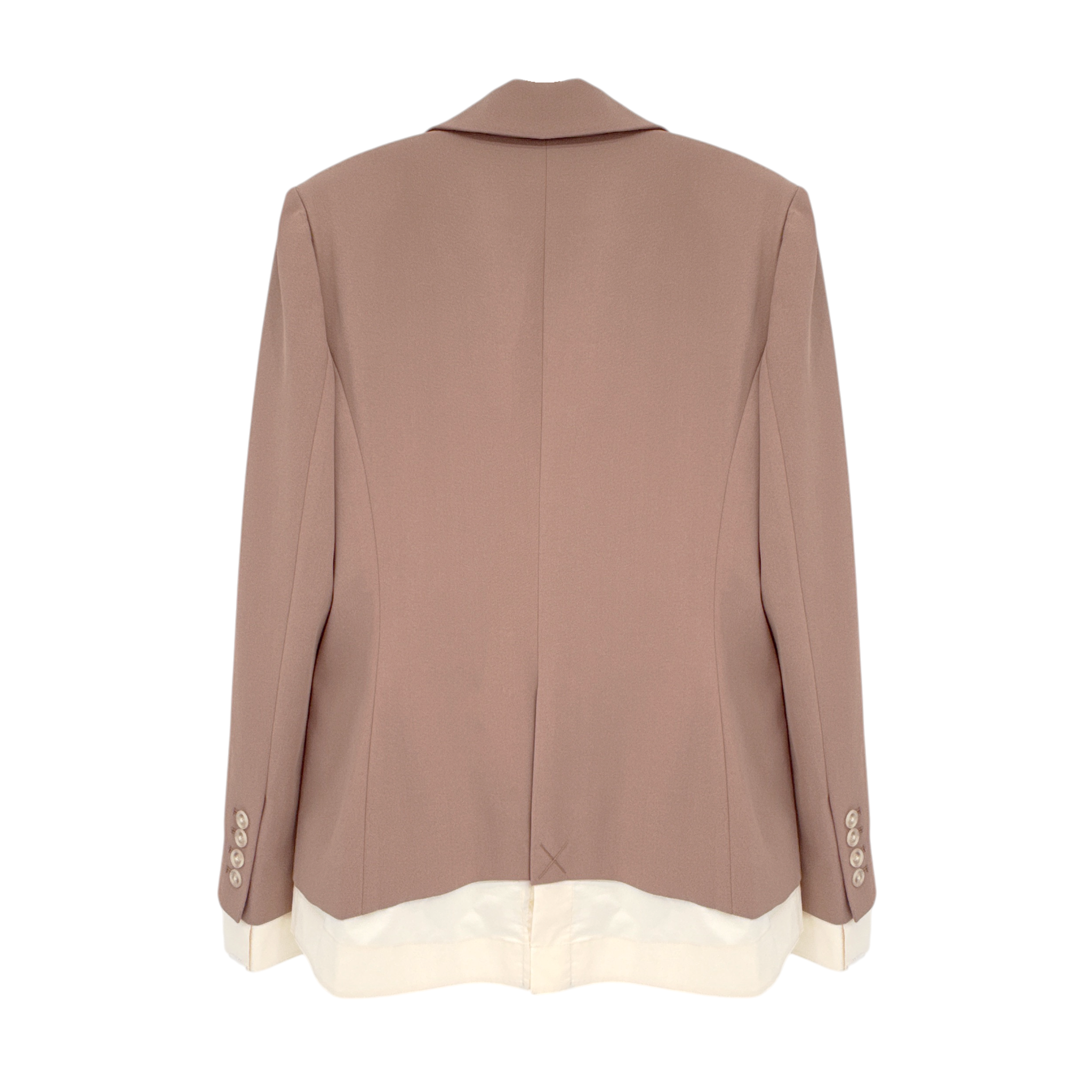 JONATHAN SIMKHAI Jubilee Blazer in Teak/Parchment 6|M Jonathan Simkhai