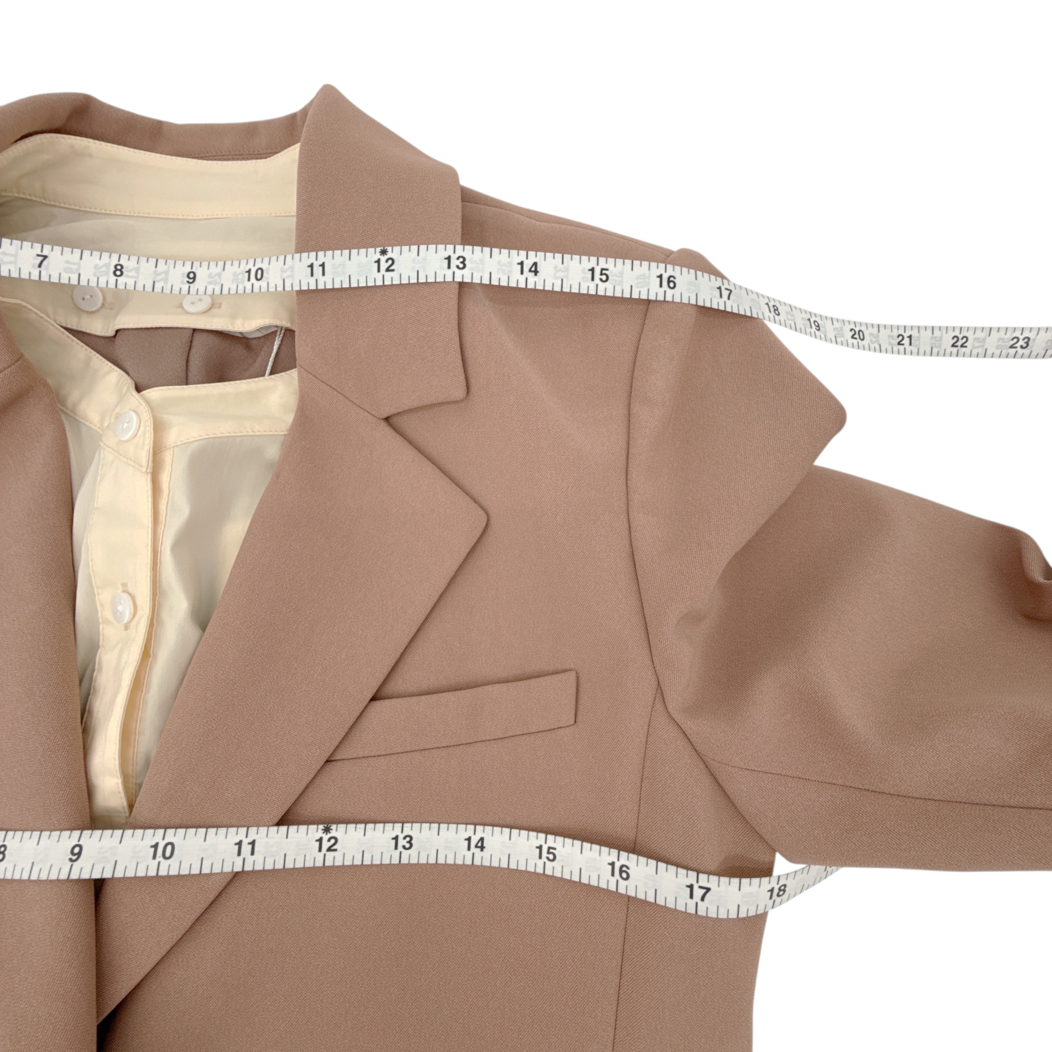 JONATHAN SIMKHAI Jubilee Blazer in Teak/Parchment 6|M Jonathan Simkhai