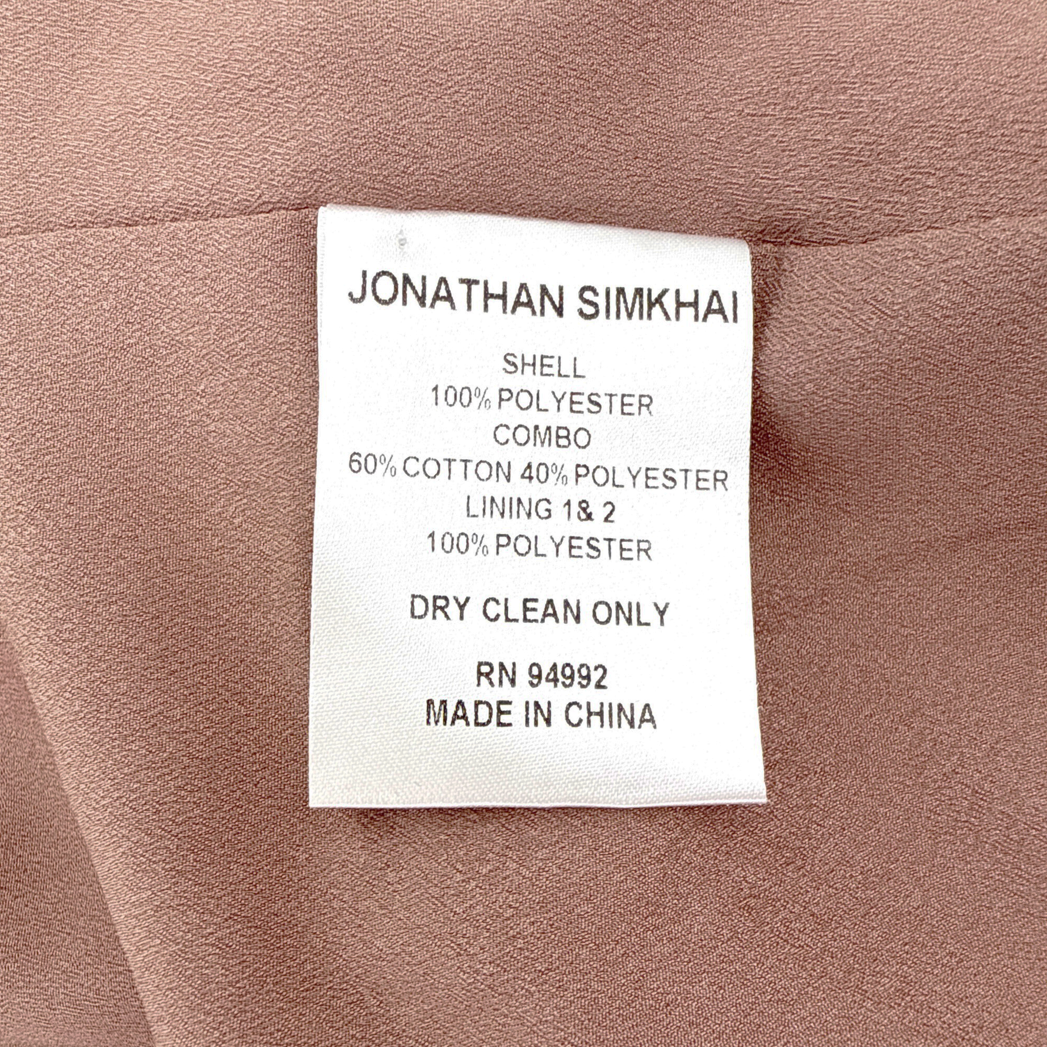 JONATHAN SIMKHAI Jubilee Blazer in Teak/Parchment 6|M Jonathan Simkhai