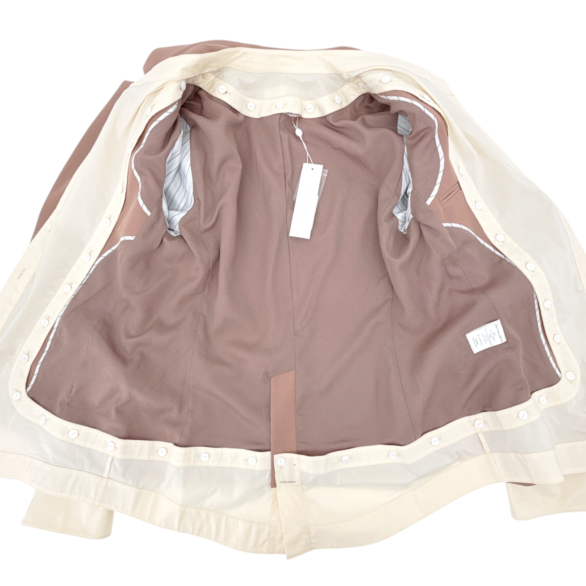 JONATHAN SIMKHAI Jubilee Blazer in Teak/Parchment 6|M Jonathan Simkhai