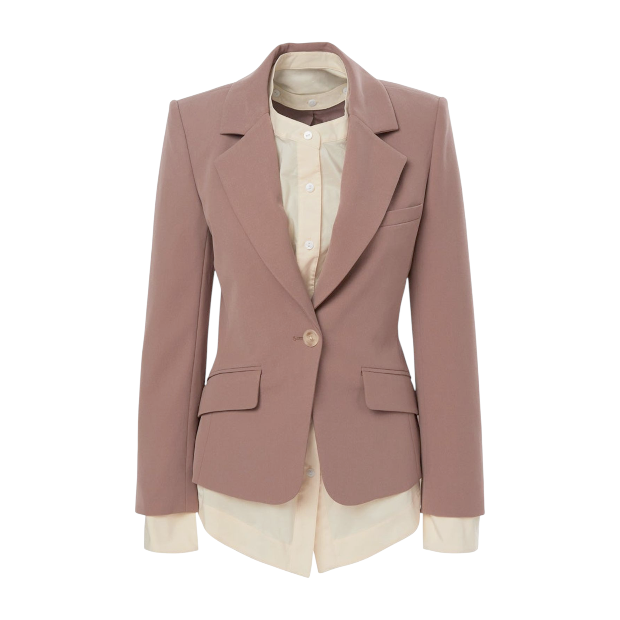 JONATHAN SIMKHAI Jubilee Blazer in Teak/Parchment 6|M Jonathan Simkhai