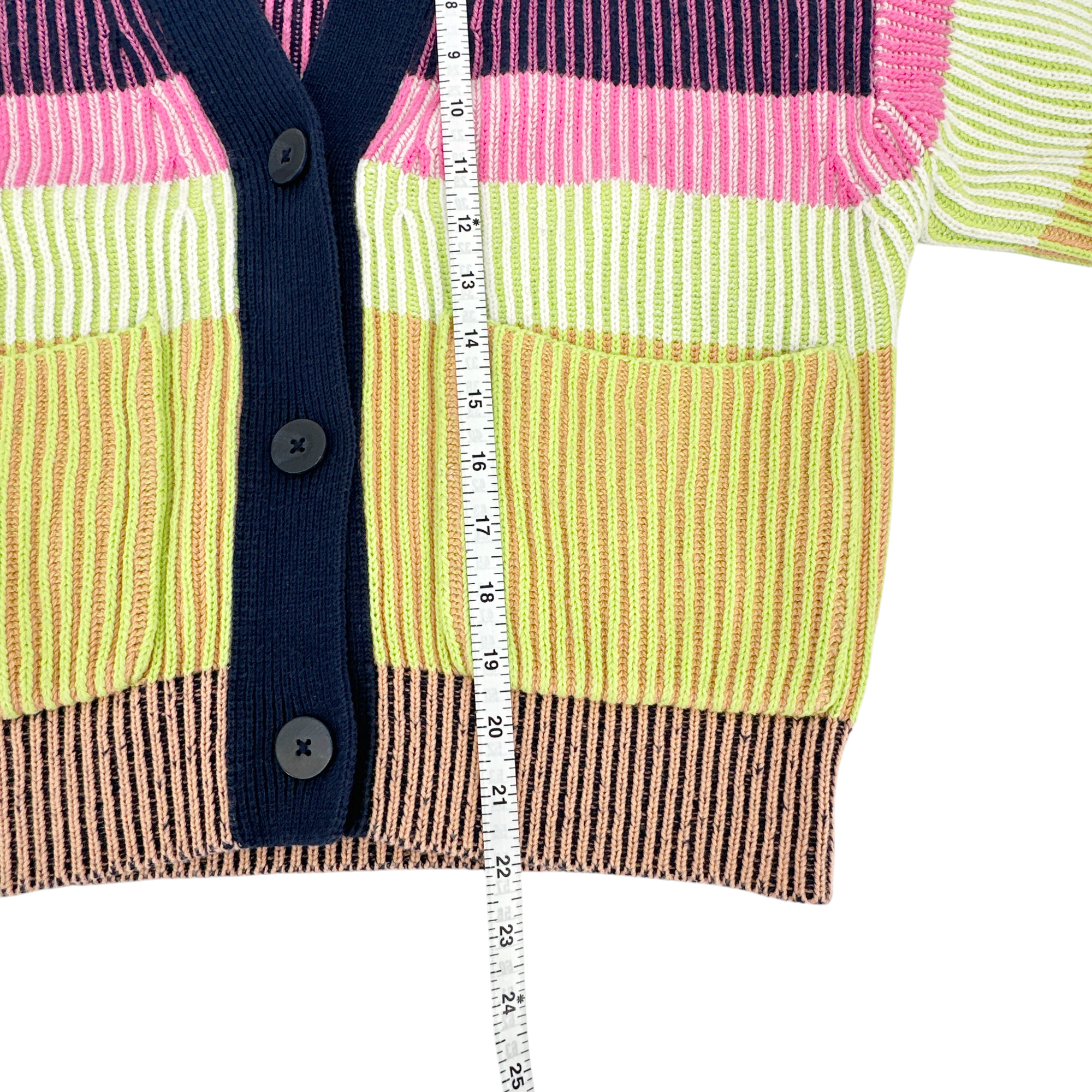 JONATHAN SIMKHAI Safford Cotton Cashmere Cardigan In Lime Multi M Jonathan Simkhai