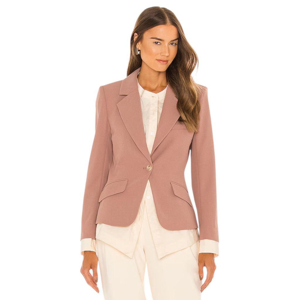 JONATHAN SIMKHAI Jubilee Transitional Blazer in Teak & Parchment 6|M Jonathan Simkhai