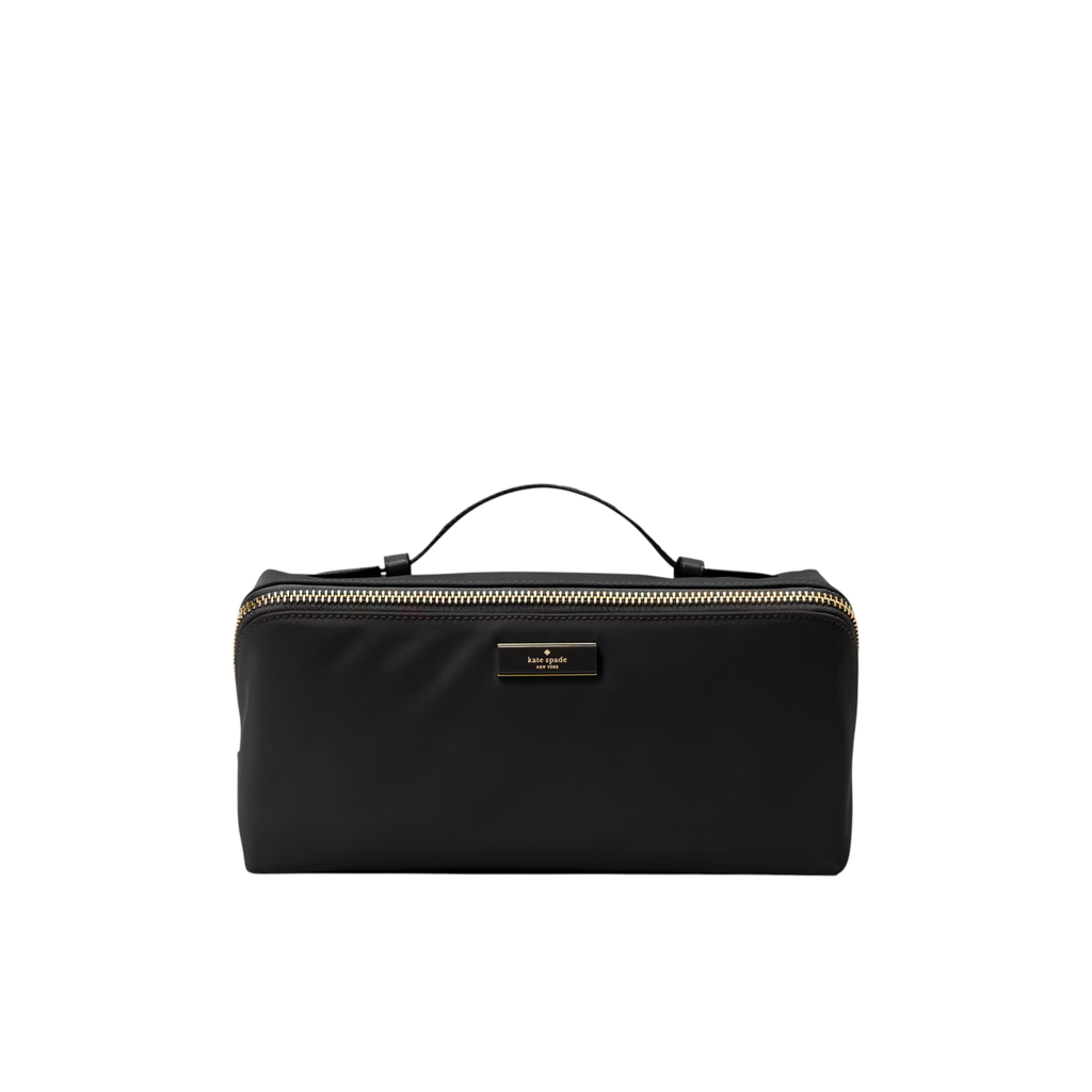 KATE SPADE New York Carter Nylon Travel Cosmetic Pouch in Black Kate Spade New York