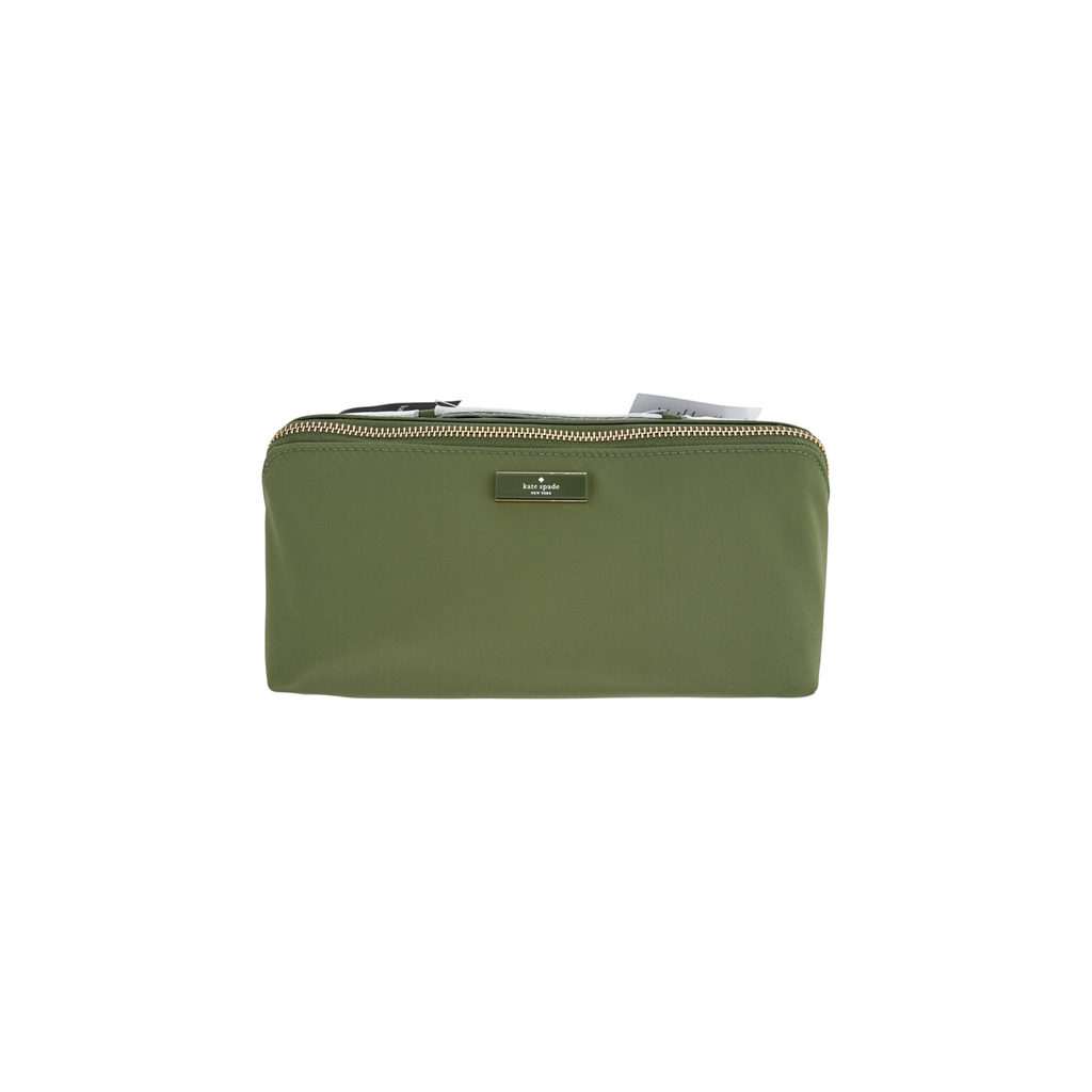 KATE SPADE New York Carter Nylon Travel Cosmetic Pouch in Cedar Stand Kate Spade New York