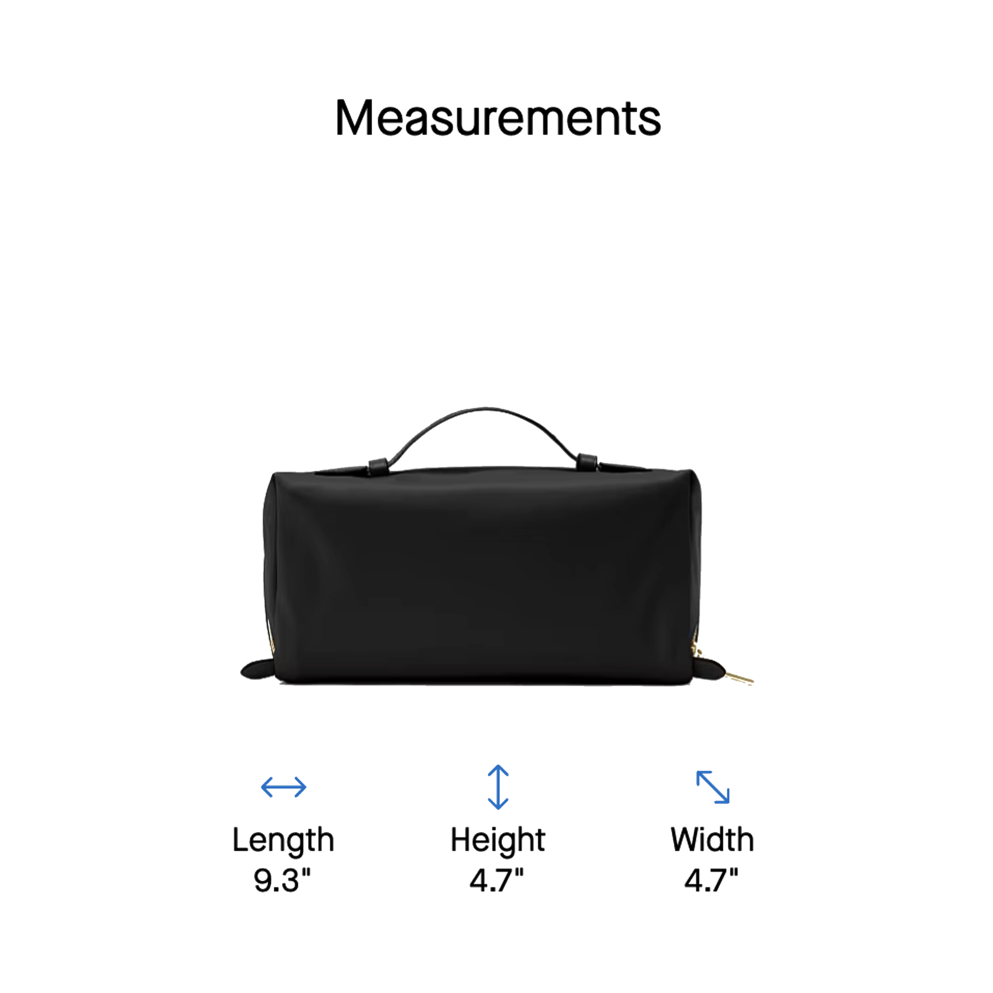 KATE SPADE New York Carter Nylon Travel Cosmetic Pouch in Black Kate Spade New York