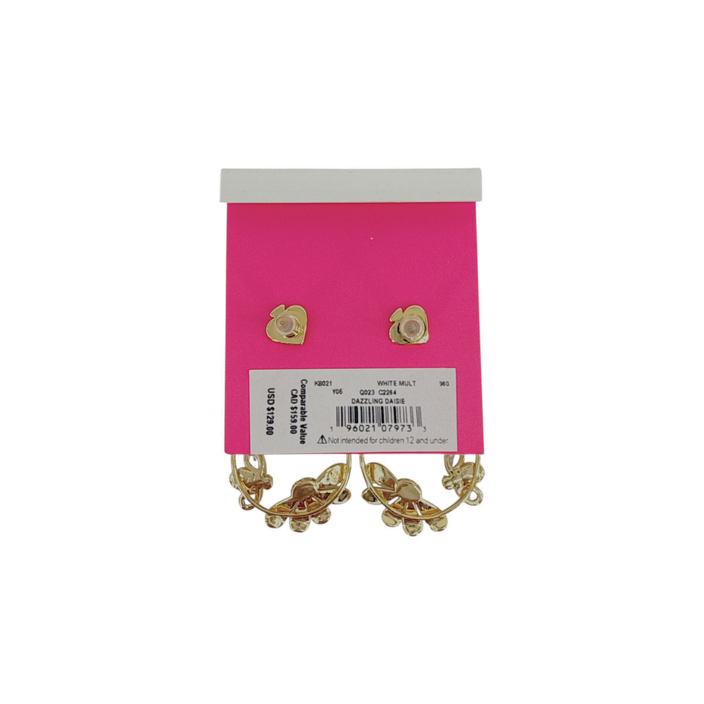 KATE SPADE New York Dazzling Daisies Statement Hoops Kate Spade New York