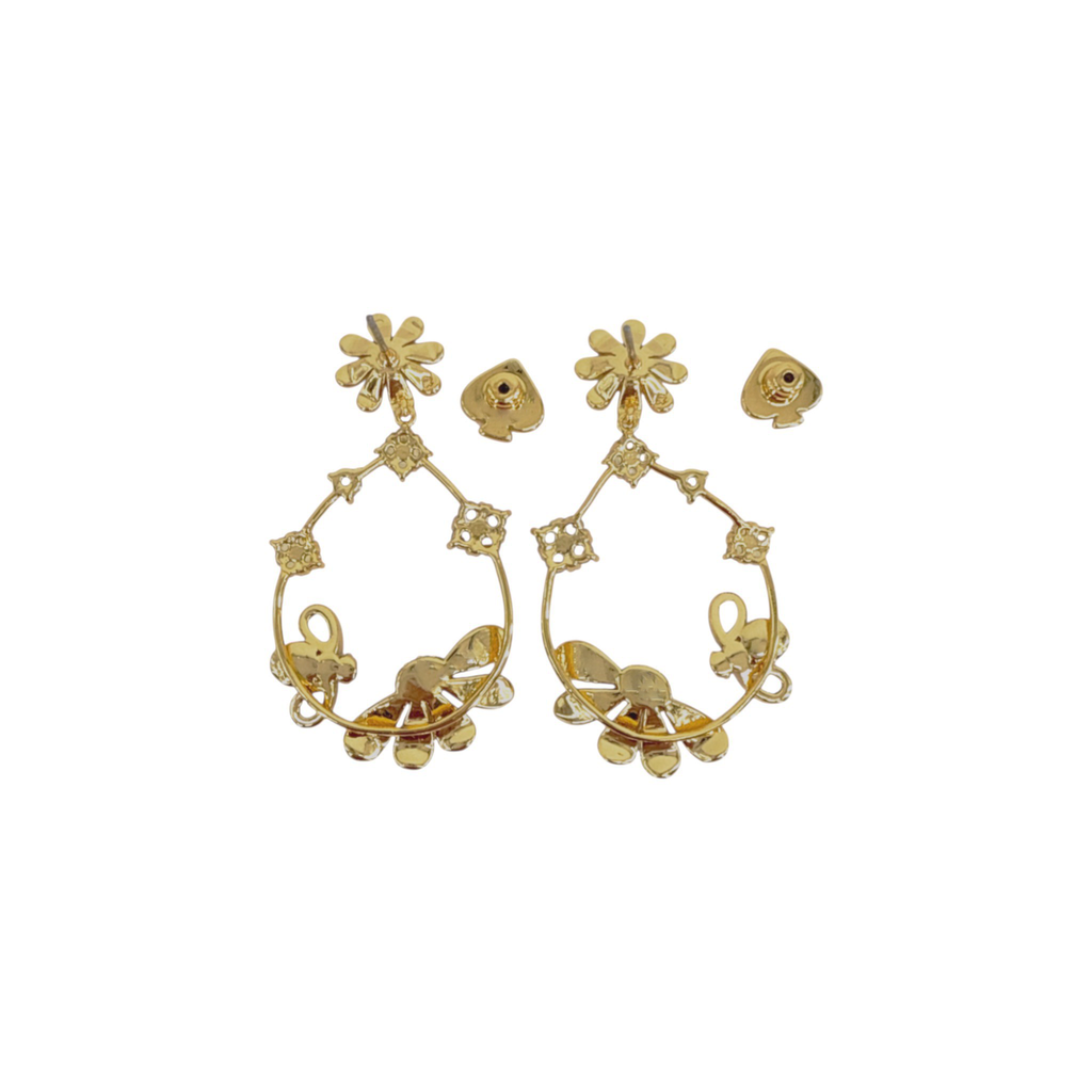 KATE SPADE New York Dazzling Daisies Statement Hoops Kate Spade New York