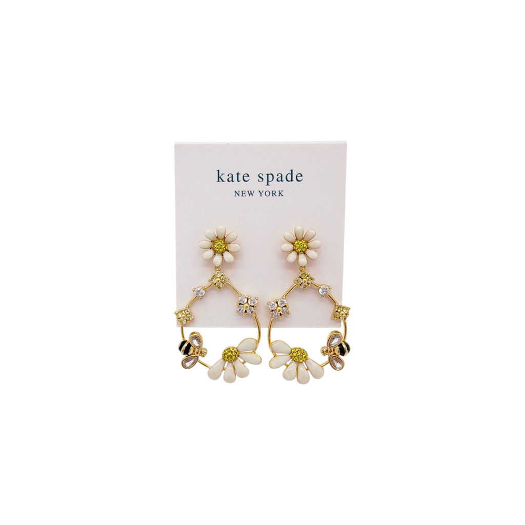 KATE SPADE New York Dazzling Daisies Statement Hoops Kate Spade New York