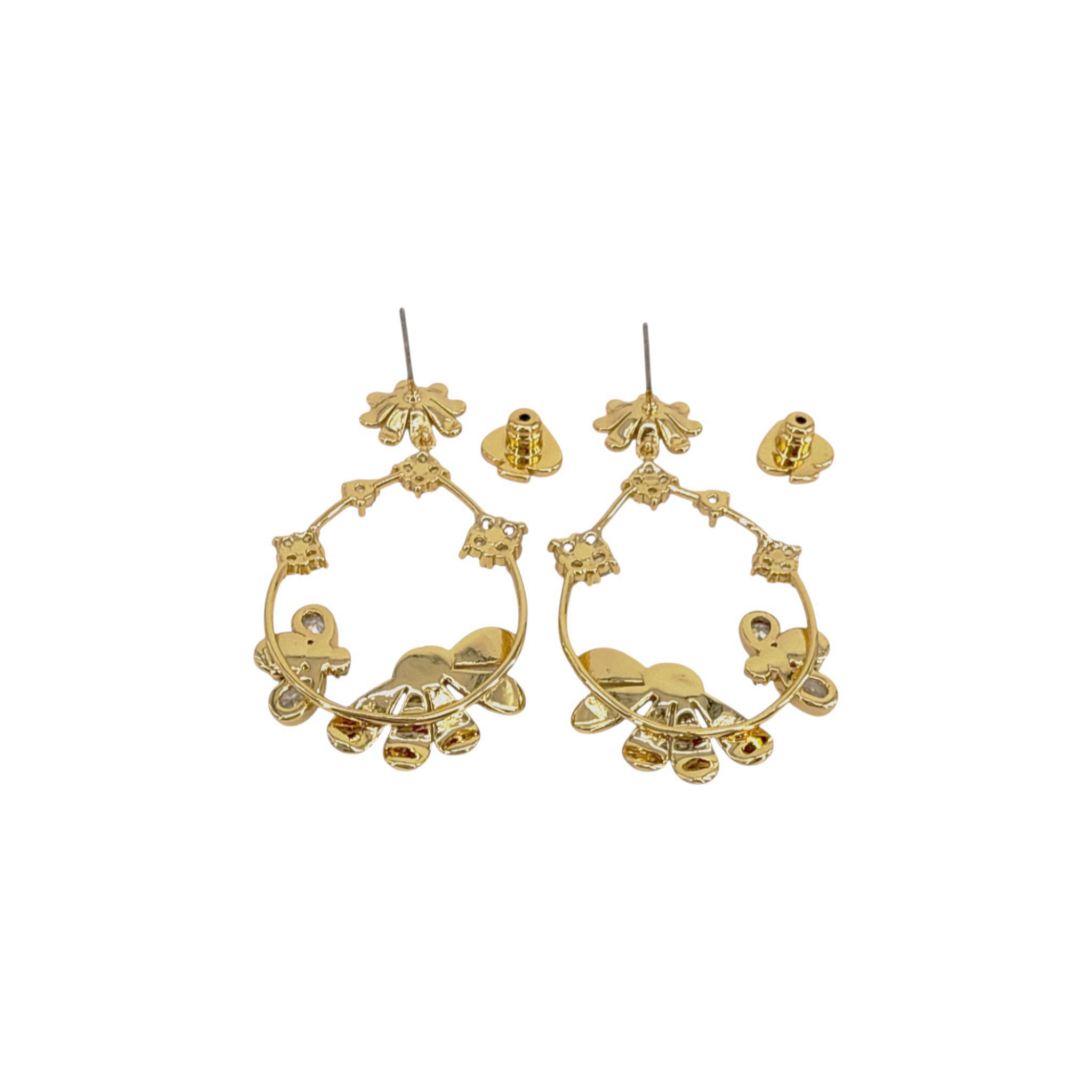 KATE SPADE New York Dazzling Daisies Statement Hoops Kate Spade New York