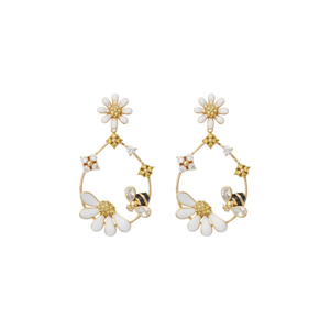 KATE SPADE New York Dazzling Daisies Statement Hoops