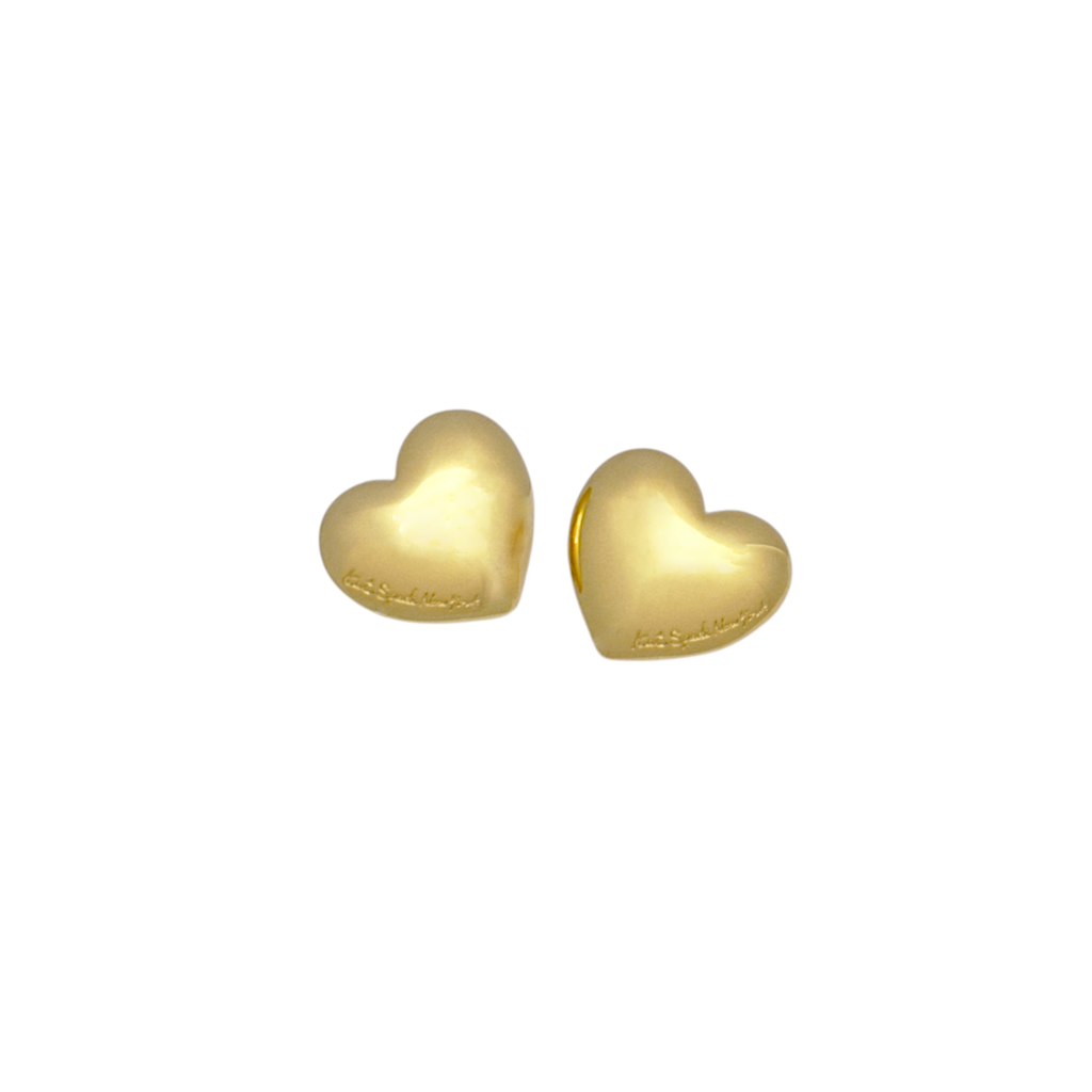 KATE SPADE New York Heart You Statement Studs in Gold Kate Spade New York
