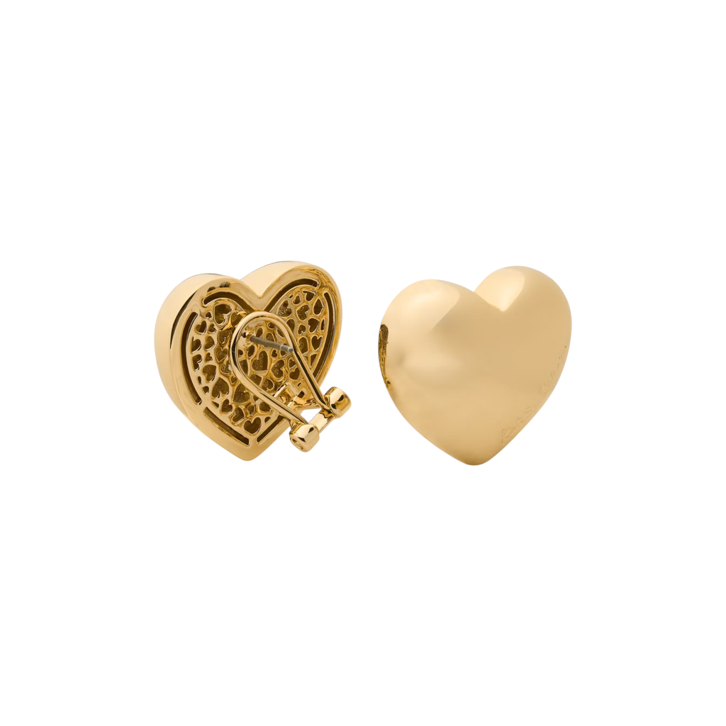 KATE SPADE New York Heart You Statement Studs in Gold Kate Spade New York