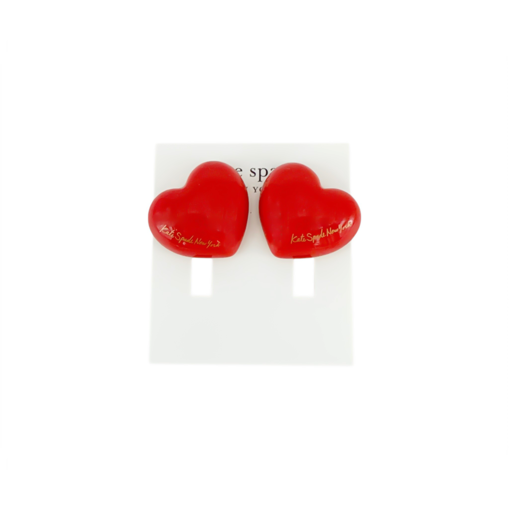 KATE SPADE New York Heart You Statement Studs in Red Kate Spade New York