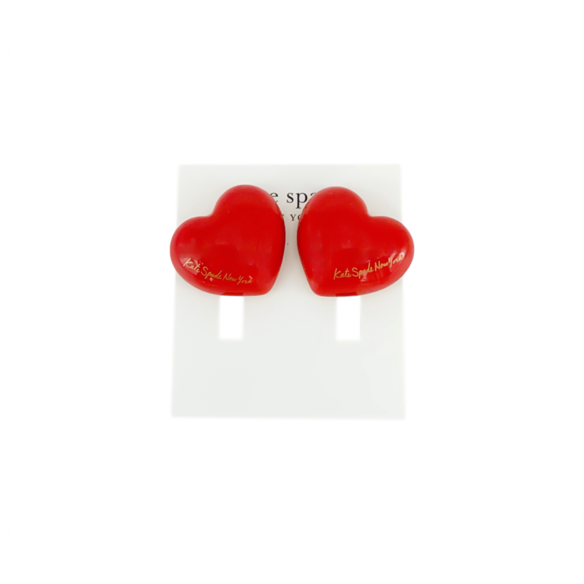 KATE SPADE New York Heart You Statement Studs in Red Kate Spade New York