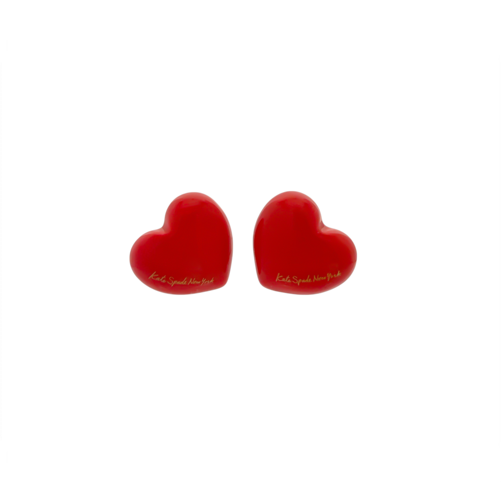 KATE SPADE New York Heart You Statement Studs in Red Kate Spade New York
