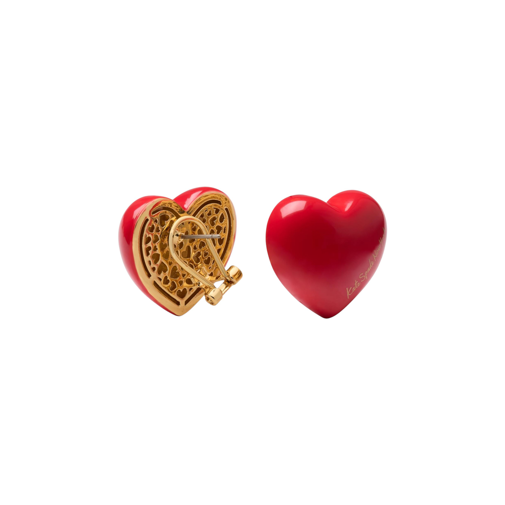 KATE SPADE New York Heart You Statement Studs in Red Kate Spade New York