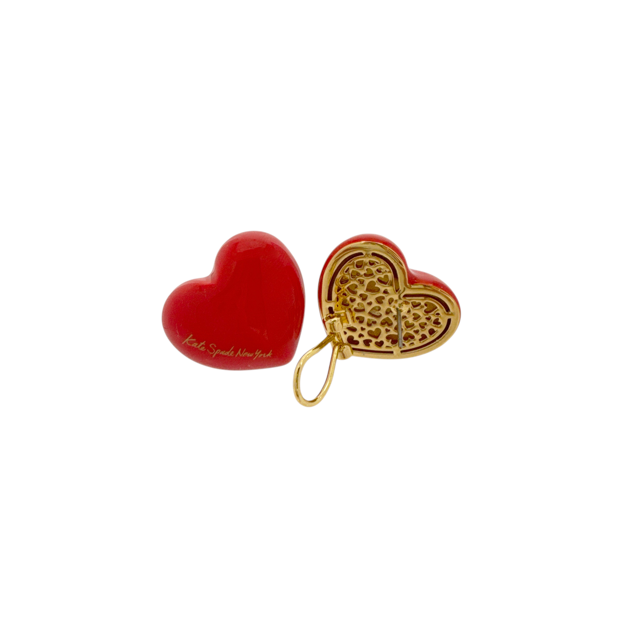 KATE SPADE New York Heart You Statement Studs in Red Kate Spade New York