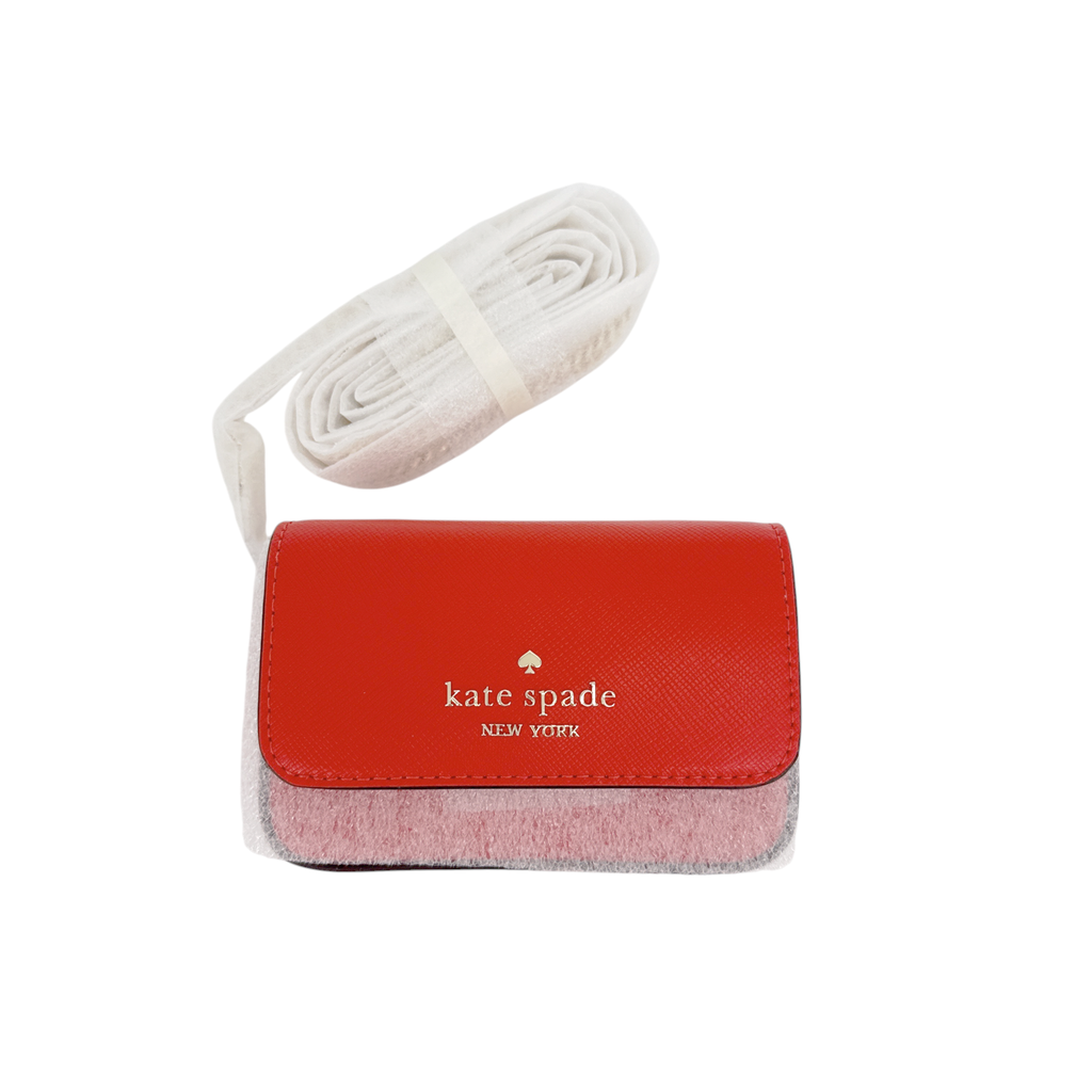 KATE SPADE New York Madison Card Case Crossbody in Tomato Slice Kate Spade New York