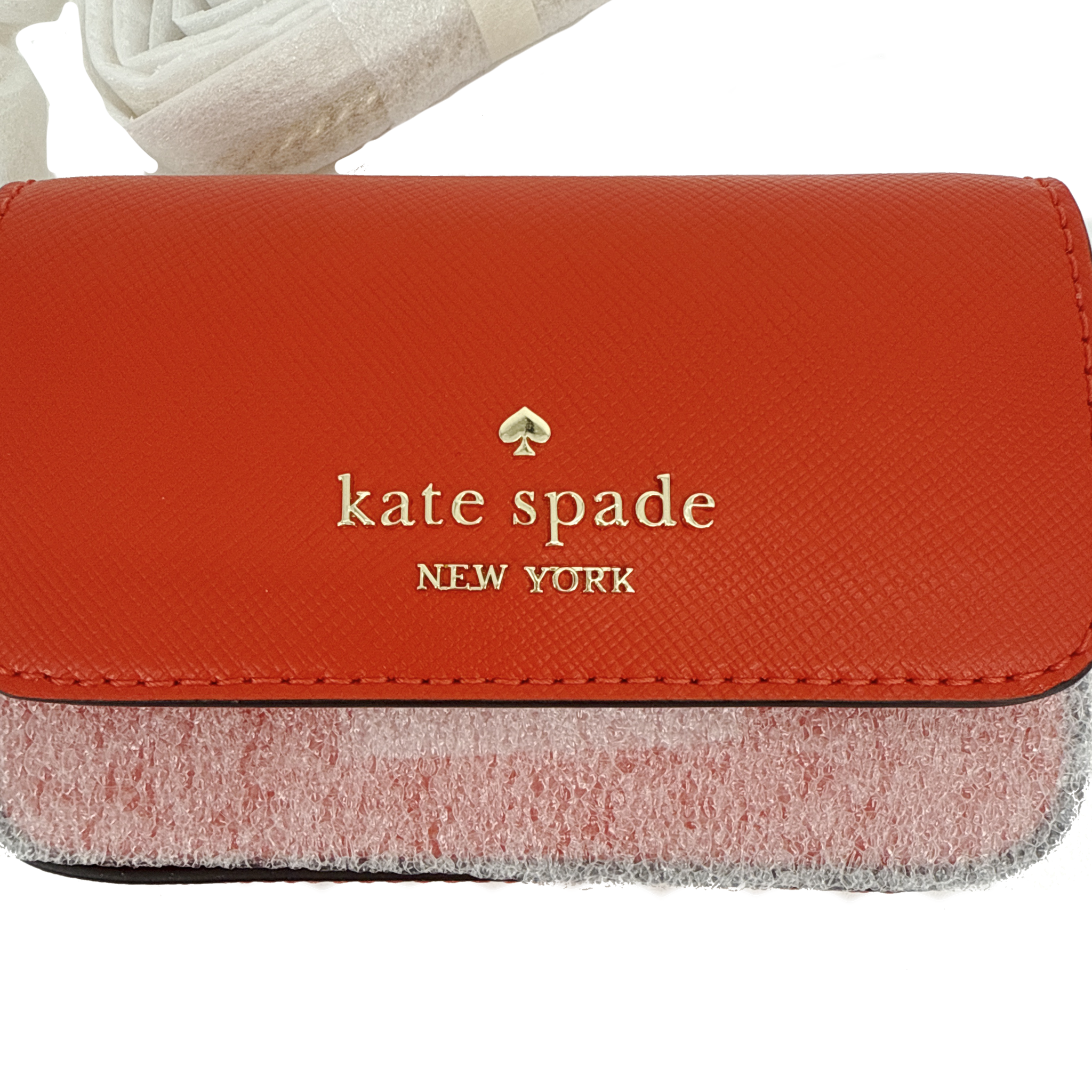 KATE SPADE New York Madison Card Case Crossbody in Tomato Slice Kate Spade New York