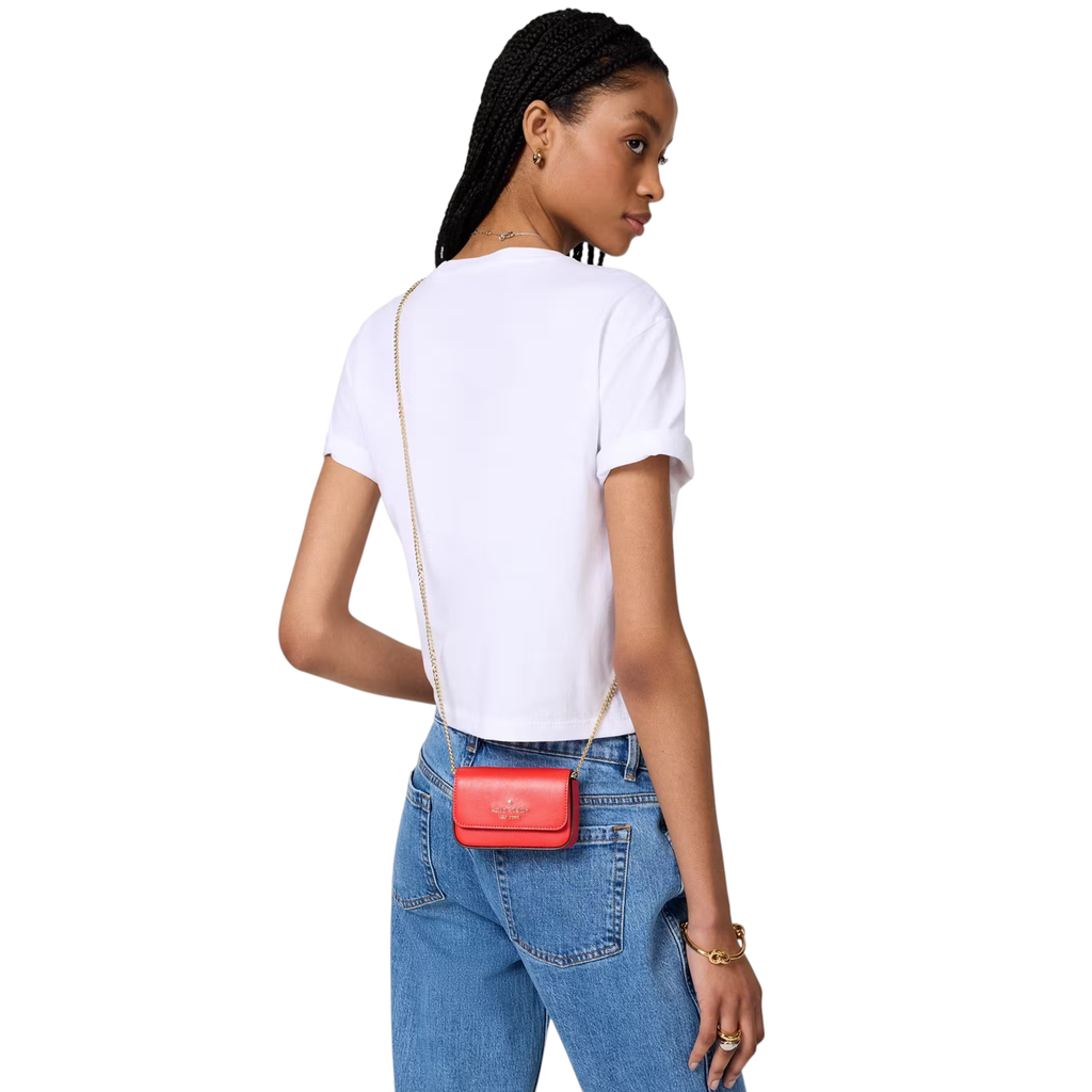 KATE SPADE New York Madison Card Case Crossbody in Tomato Slice Kate Spade New York
