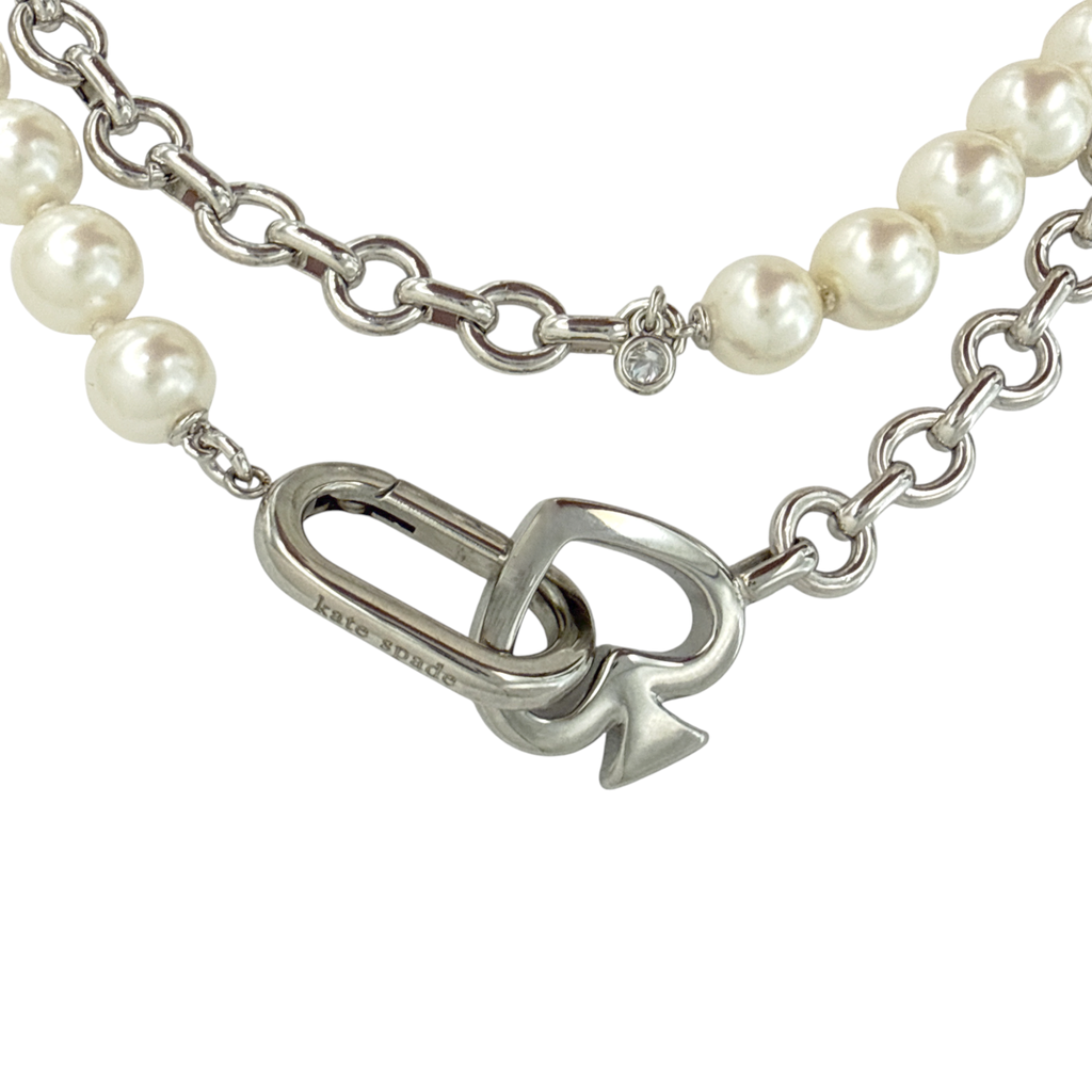 KATE SPADE New York Statement Spade Pearl Wrap Necklace Kate Spade New York