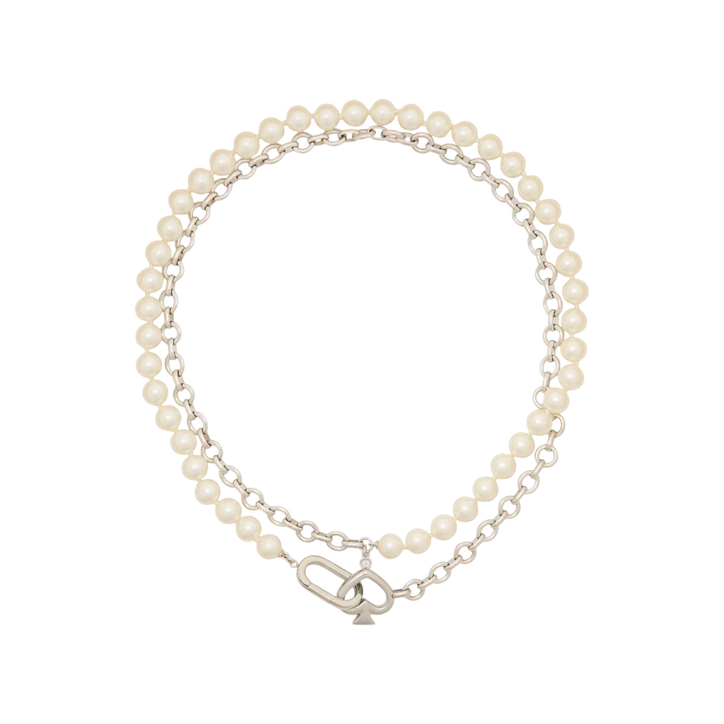 KATE SPADE New York Statement Spade Pearl Wrap Necklace Kate Spade New York