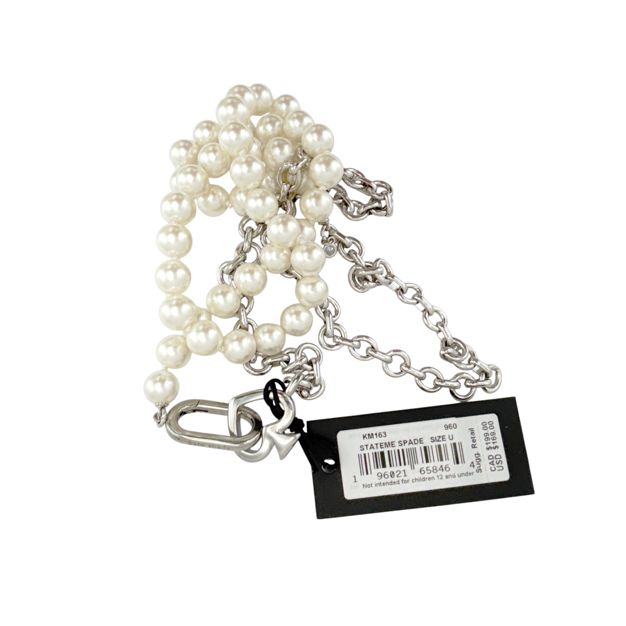 KATE SPADE New York Statement Spade Pearl Wrap Necklace Kate Spade New York