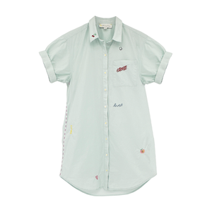 KERRI ROSENTHAL Nina Shirt Dress Happy Everything XS