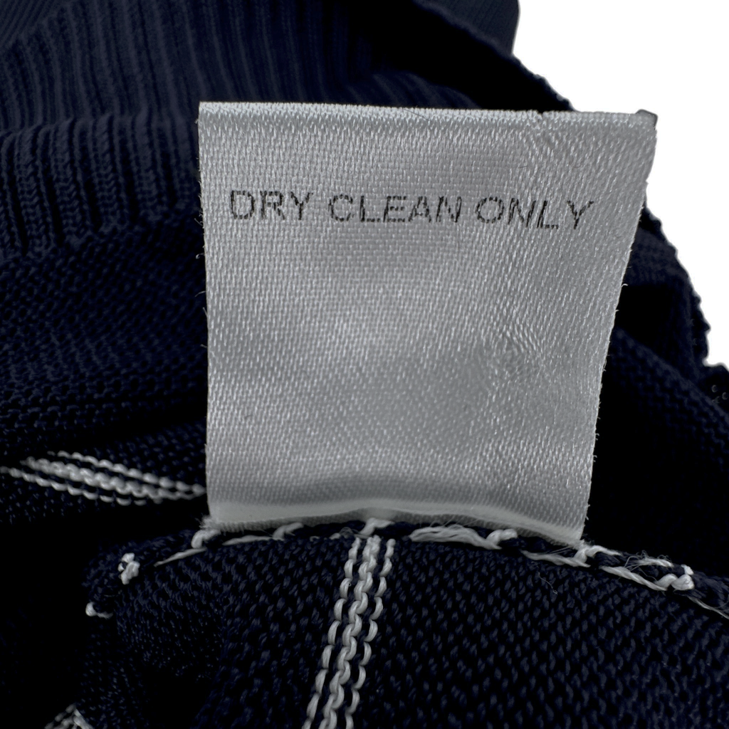 KULE Knit Polo Sweater in Navy L Kule