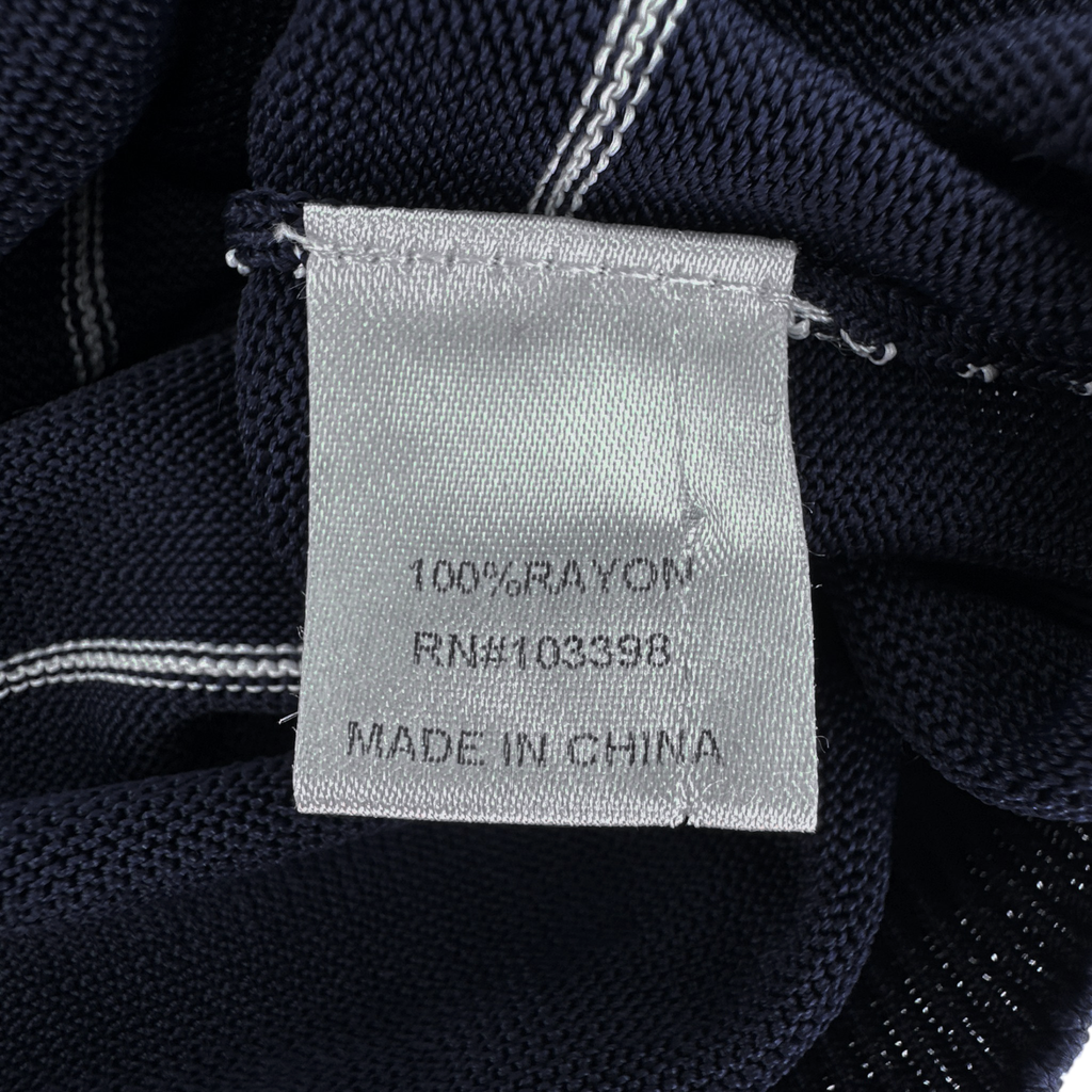 KULE Knit Polo Sweater in Navy L Kule