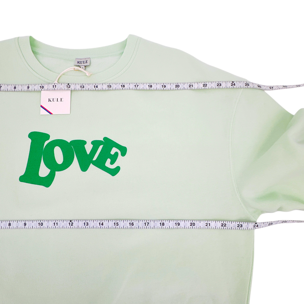 KULE The Oversized 70's LOVE Sweatshirt L Kule