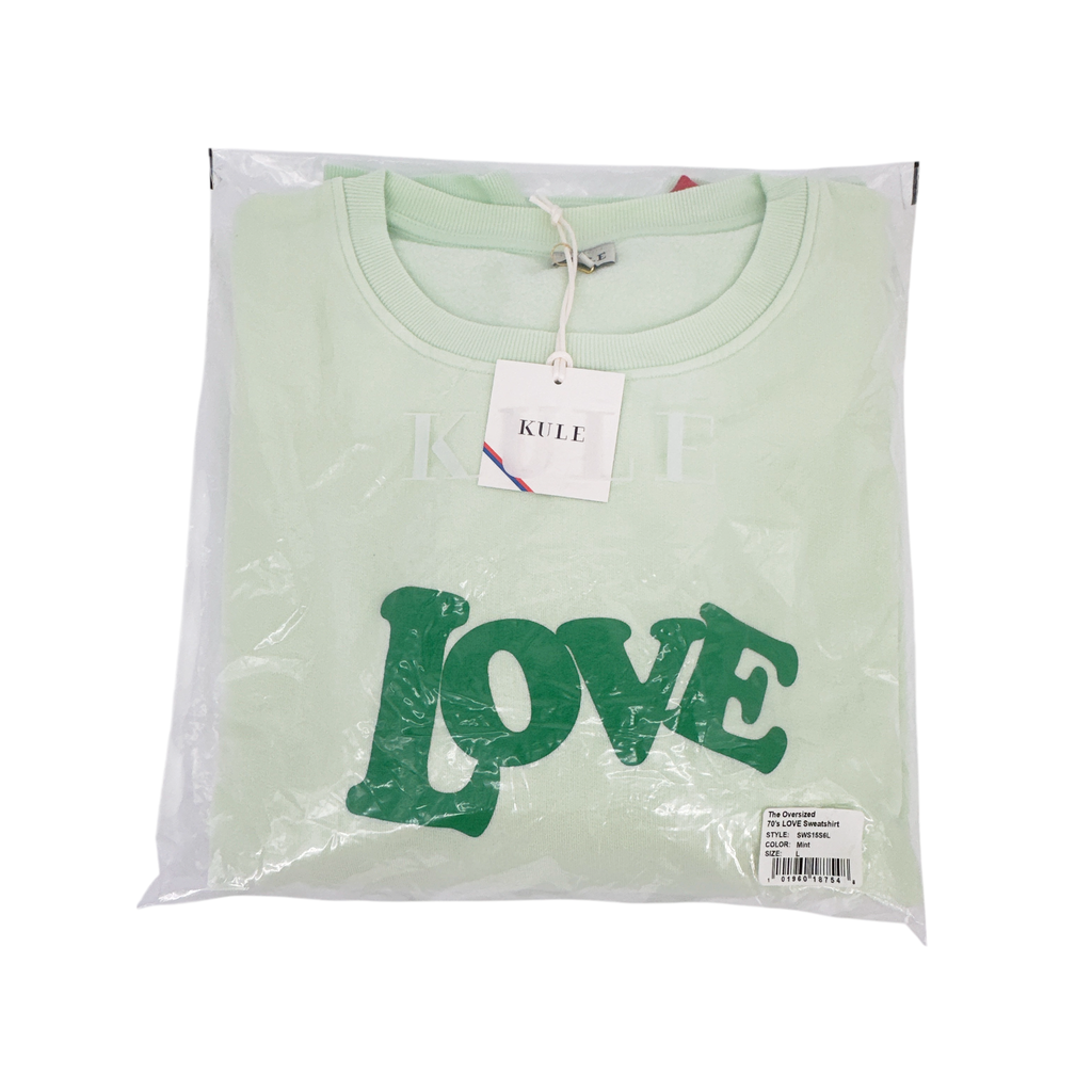 KULE The Oversized 70's LOVE Sweatshirt L Kule